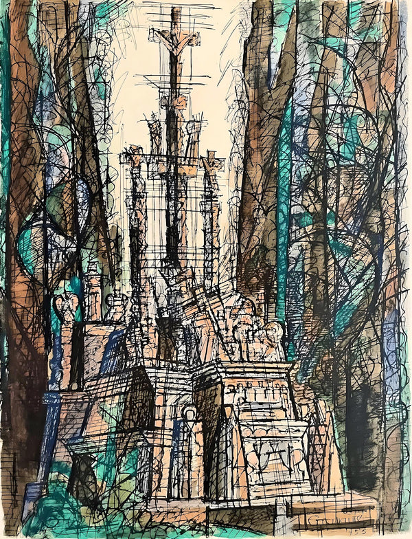 Marcel Gromaire, Composition, Éloge de Gromaire, Limited Edition Lithograph