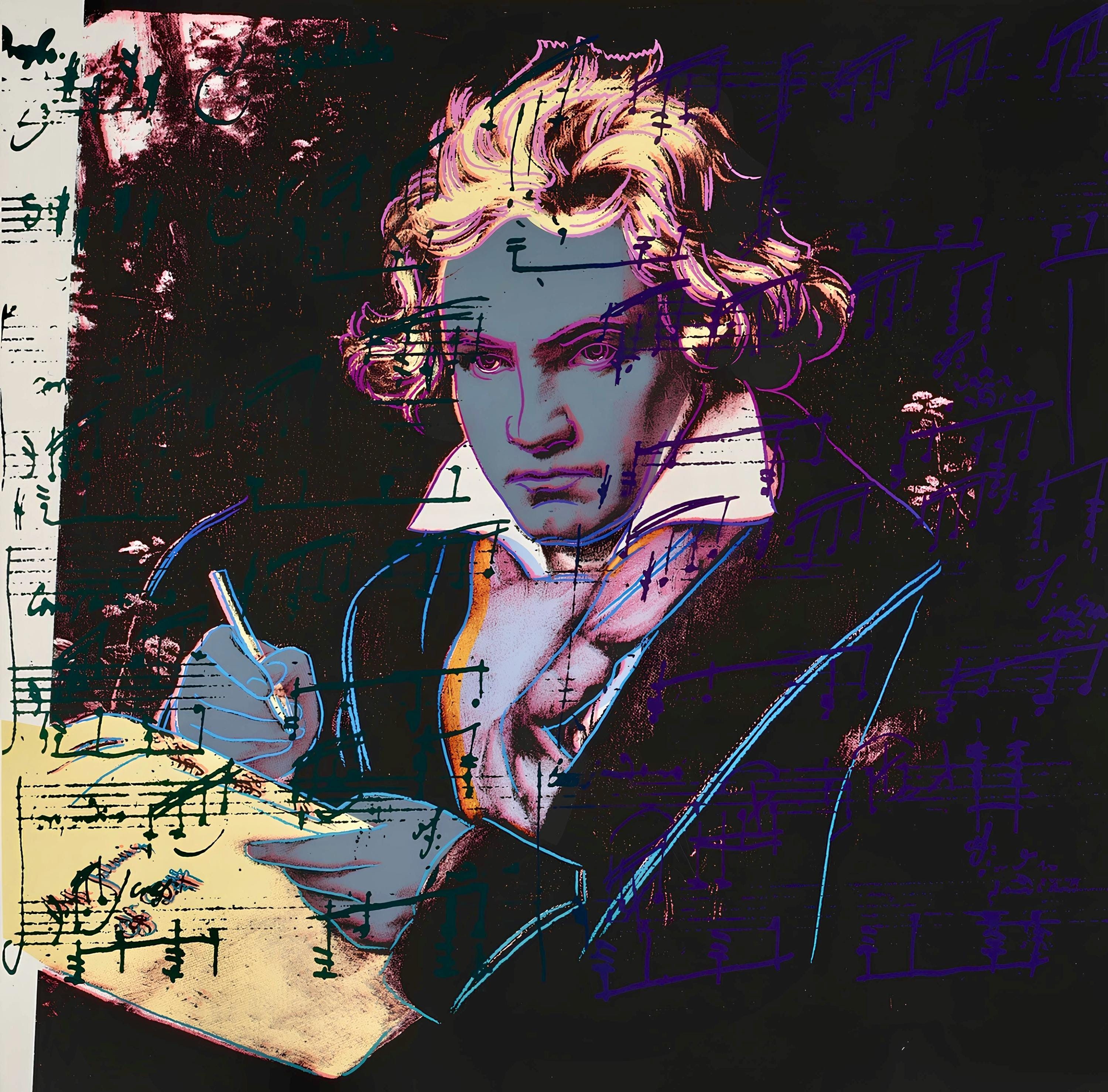 Andy Warhol, Beethoven, nº393, Official Limited Edition, Sunday B. Morning, Silkscreen