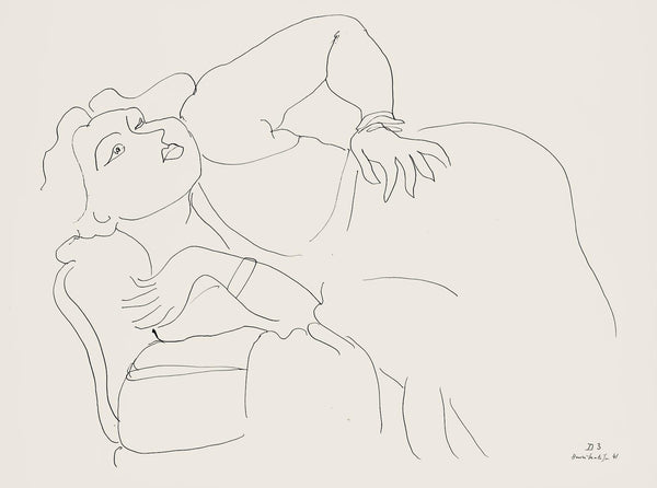 Henri Matisse, Série D, var. 3 (Duthuit 9), Henri Matisse, Dessins, Thèmes et variations, Limited Edition Lithograph