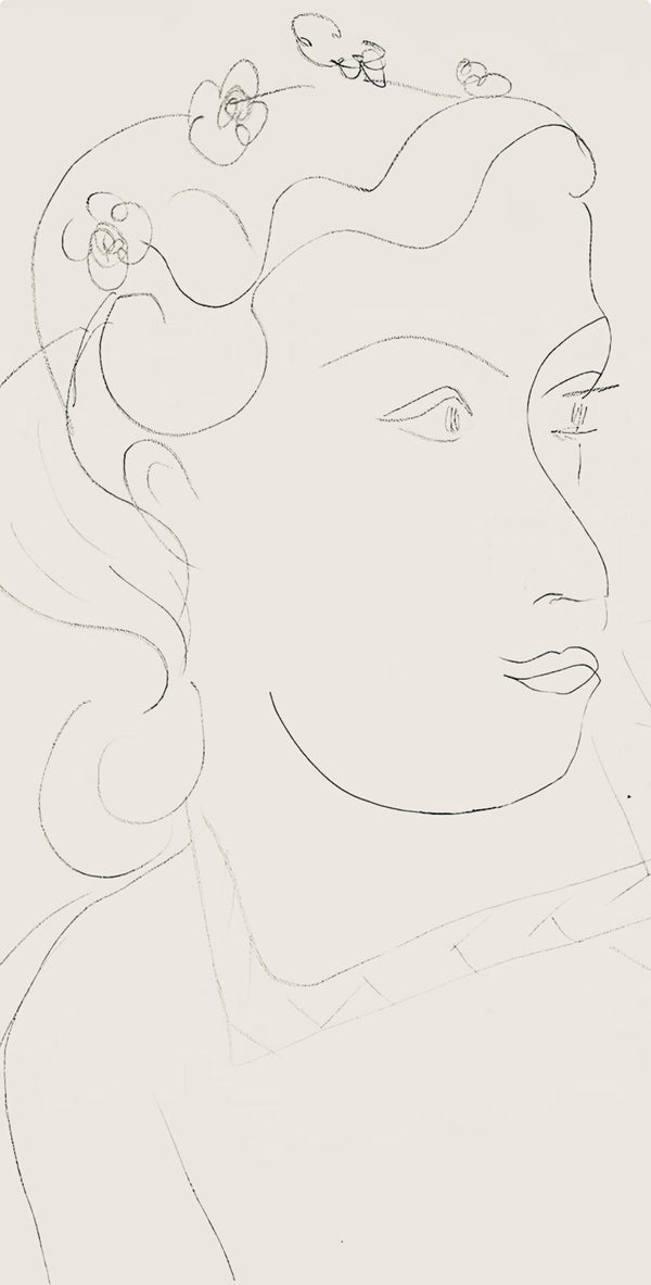 Henri Matisse, Série O, var. 10 (Duthuit 9), Henri Matisse, Dessins, Thèmes et variations, Limited Edition Lithograph