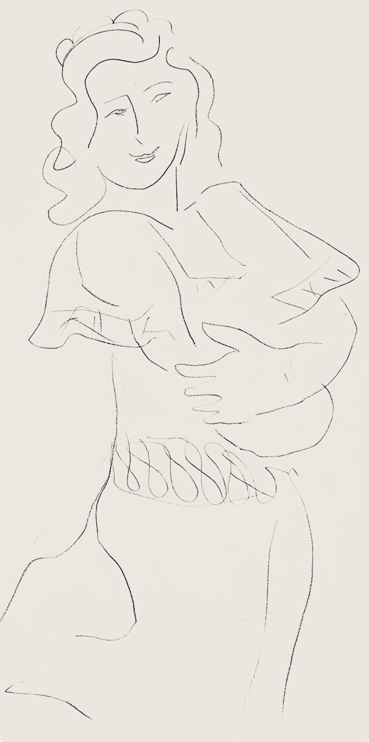 Henri Matisse, Série O, var. 15 (Duthuit 9), Henri Matisse, Dessins, Thèmes et variations, Limited Edition Lithograph