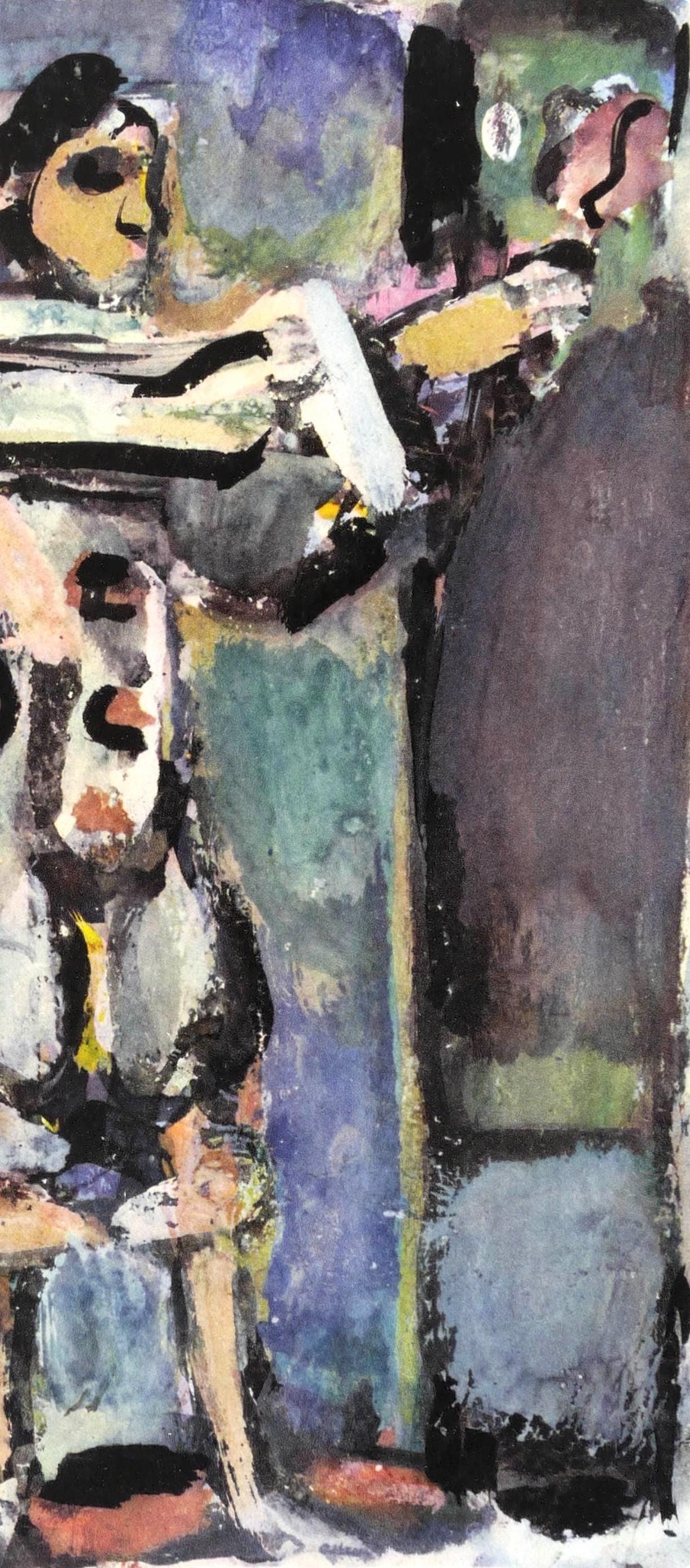 Georges Rouault, Composition, Divertissement, Limited Edition Lithograph