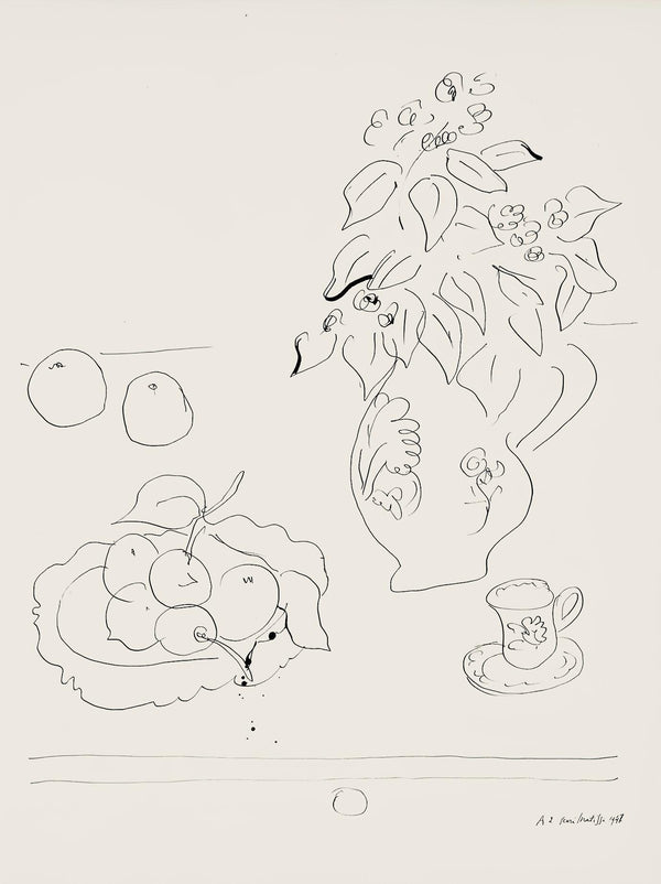 Henri Matisse, Série A, var. 1 (Duthuit 9), Henri Matisse, Dessins, Thèmes et variations, Limited Edition Lithograph