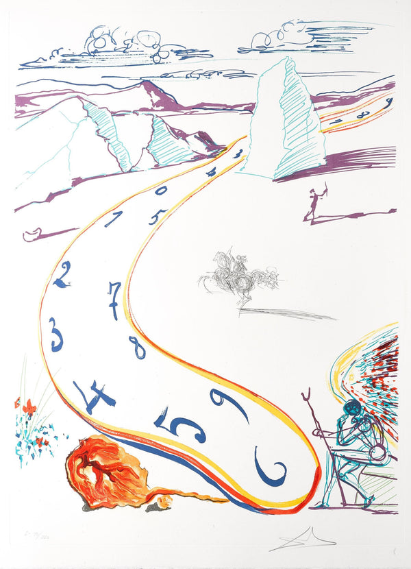 Salvador Dalí, Espace-temps en fusion (M/L 822-831; Field 75-13), Imaginations et Objets du Futur, Limited Edition Lithograph
