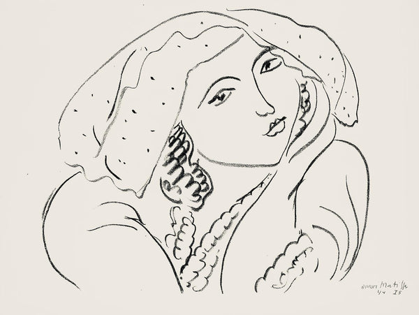 Henri Matisse, Série I, var. 5 (Duthuit 9), Henri Matisse, Dessins, Thèmes et variations, Limited Edition Lithograph