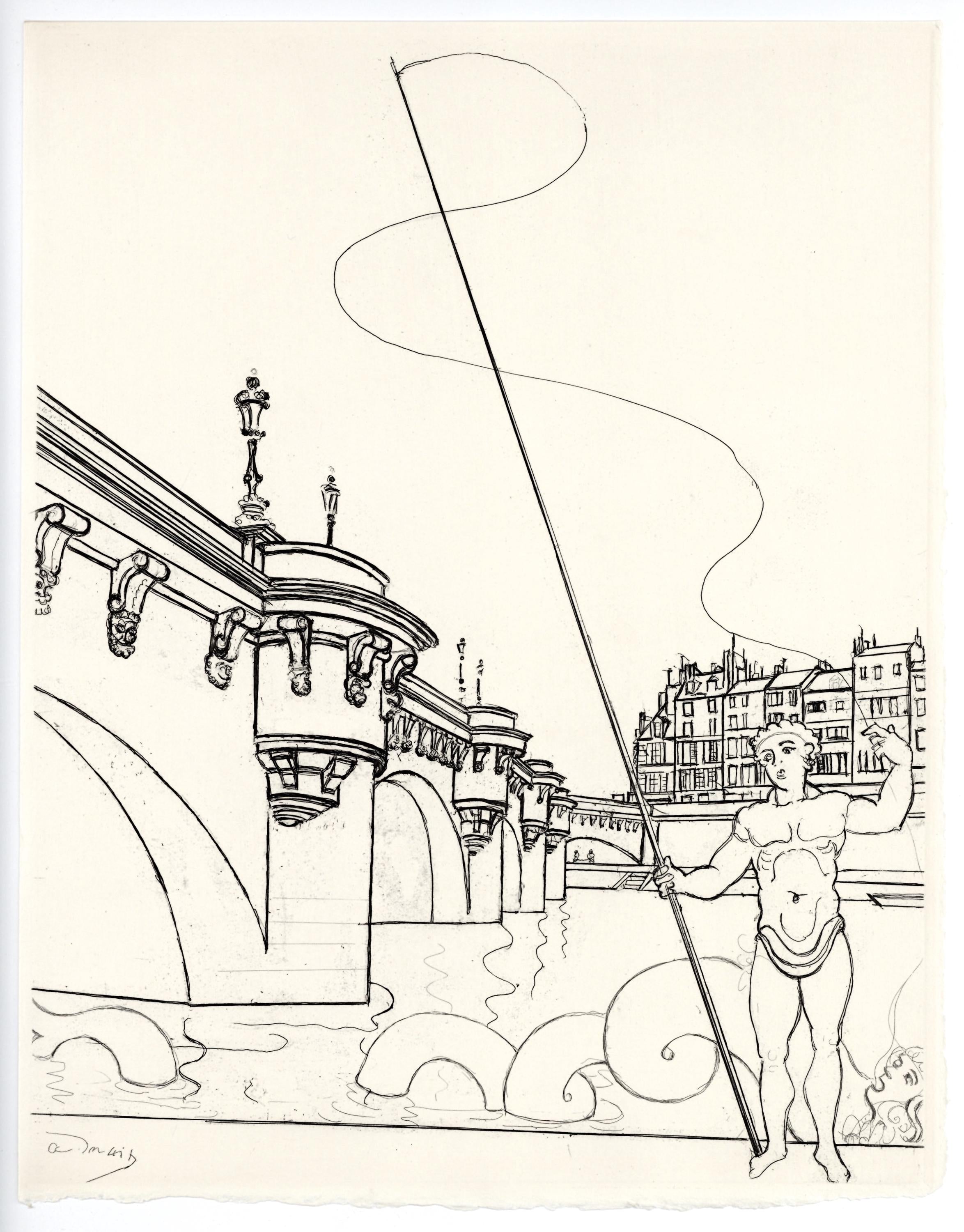 André Derain, Le Pont Neuf, A La gloire à Paris, Limited Edition Etching