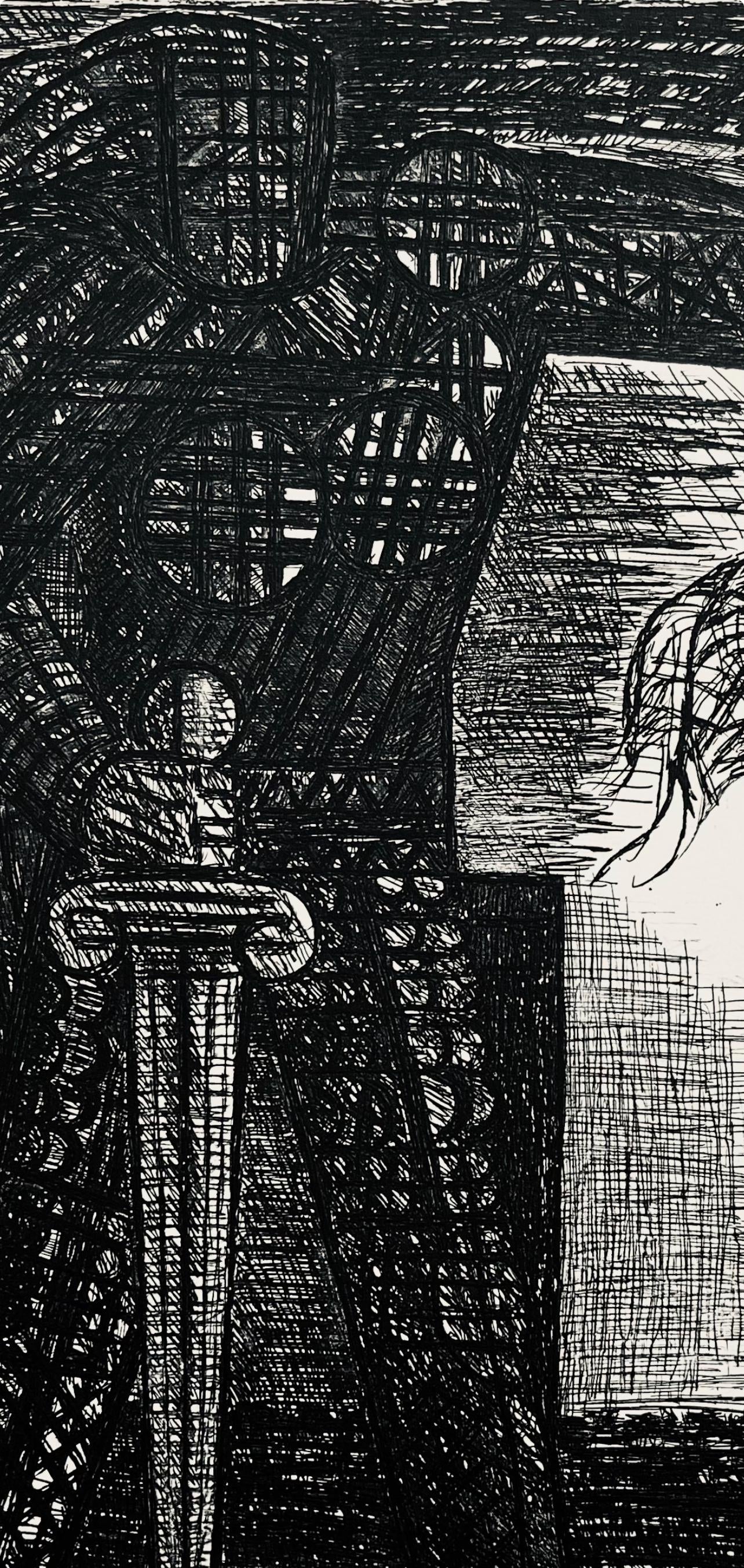 Marcel Gromaire, La Mort De Macbeth, Scène XXV, Shakespeare, Macbeth, Eaux-fortes de Gromaire, Limited Edition Etching