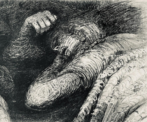 Henry Moore, Two Sleeping Shelterers (detail), The Drawings of Henry Moore, Limited Edition Lithograph