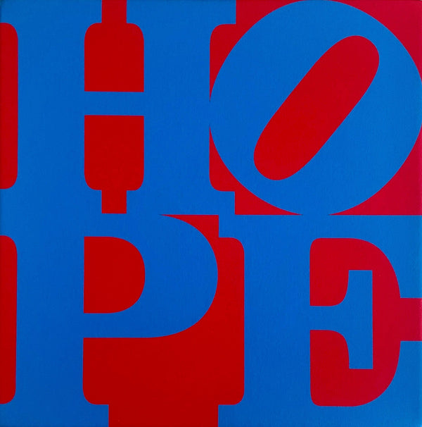 Robert Indiana, HOPE (Red/Blue), Monotype Silkscreen