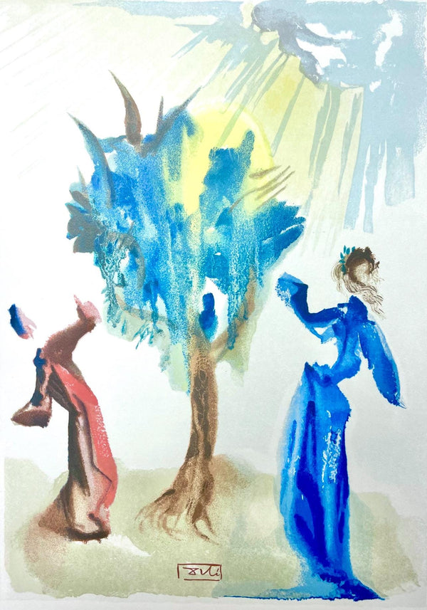 Salvador Dali, Fegefeuer XXIV (Field 189-200; Michler/Löpsinger 1039-1138), Die Göttliche Komödie, Signed, Limited Edition Woodcut