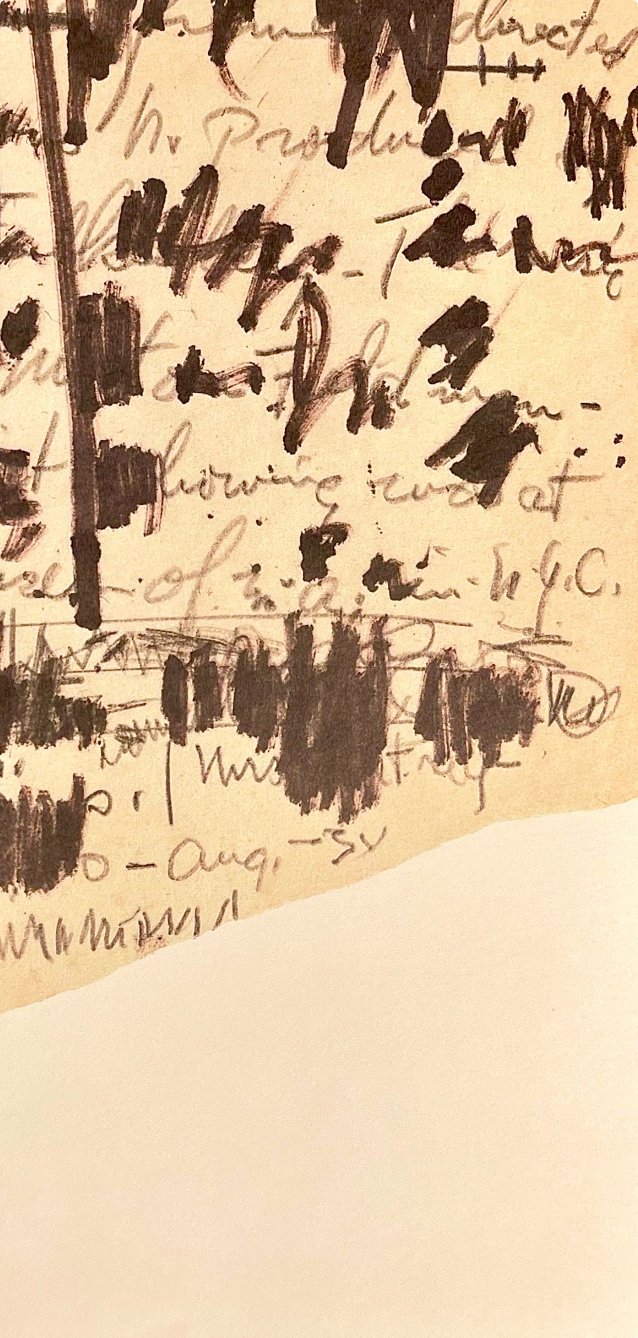 Jackson Pollock, Composition, Jackson Pollock, The Last Sketchbook, Limited Edition Lithograph