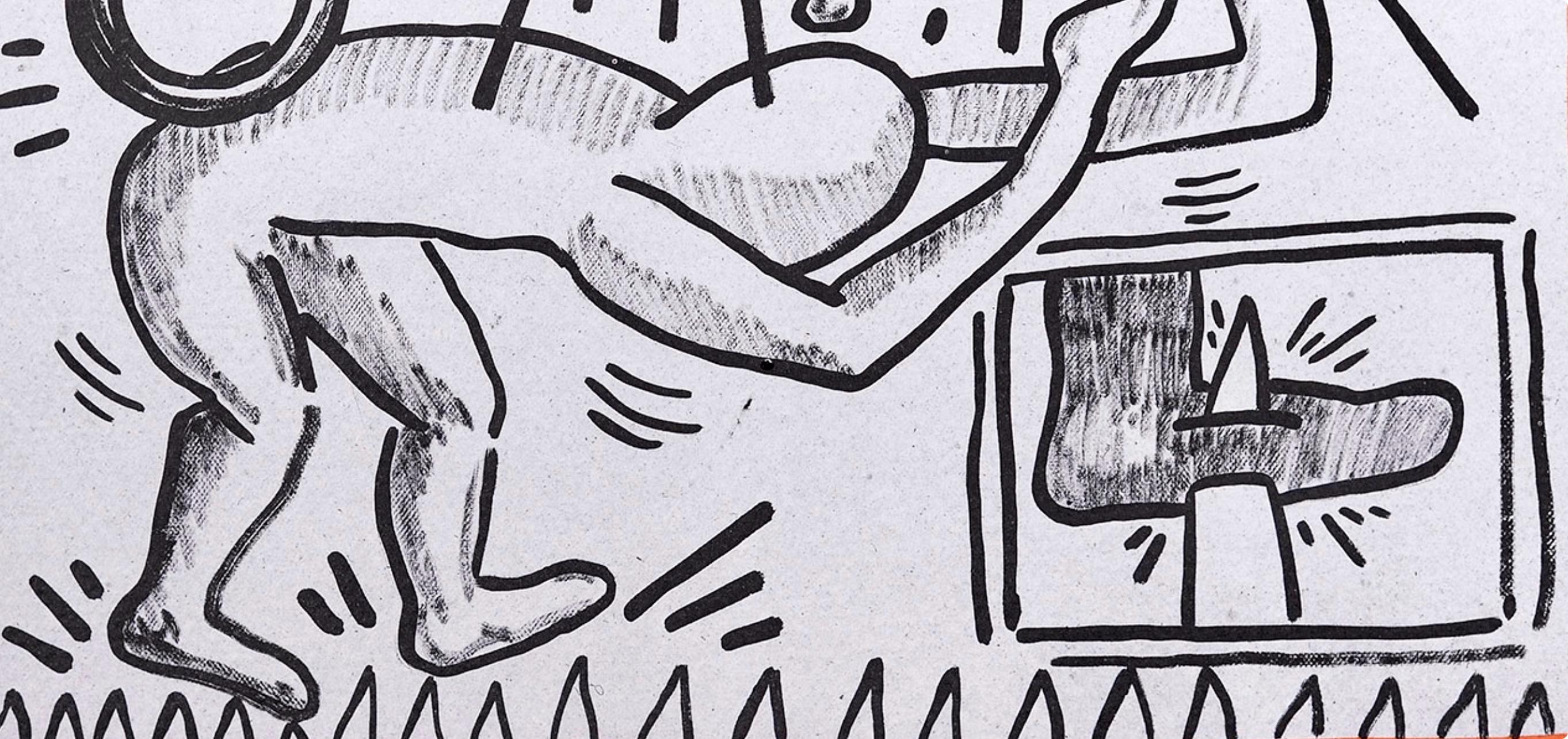 Keith Haring, Composition, Against All Odds, Limited Edition Lithograph