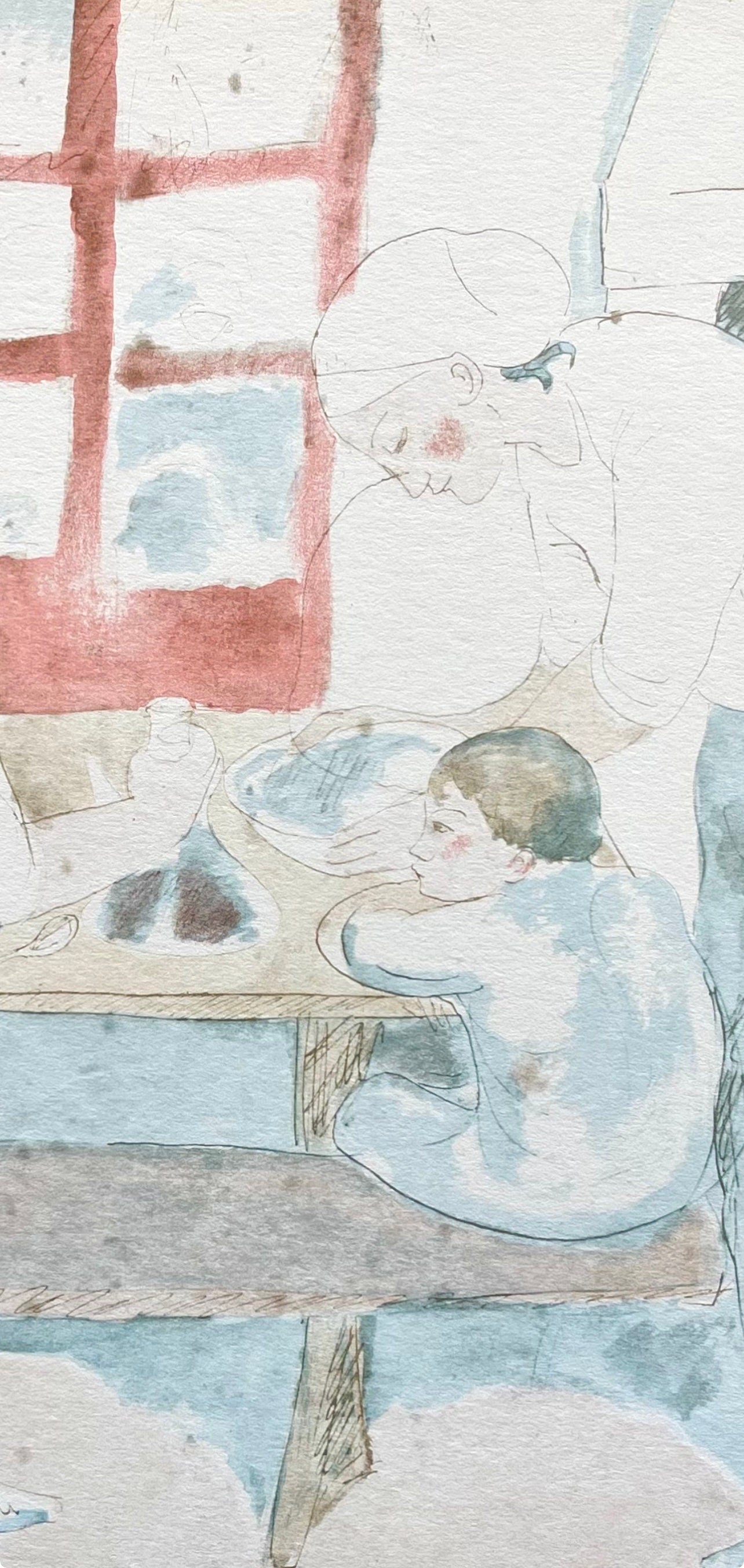 Pablo Picasso, Family at Supper (Orozco 95), Picasso: Fifteen Drawings, Limited Edition Lithograph