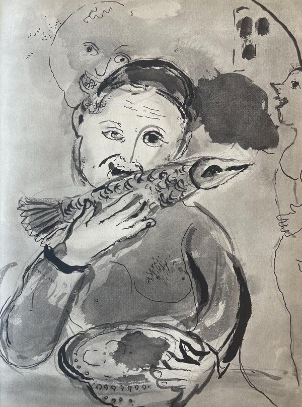 Marc Chagall, Composition, Contes de Boccace, Verve: Revue Artistique et Littéraire, Limited Edition Lithograph