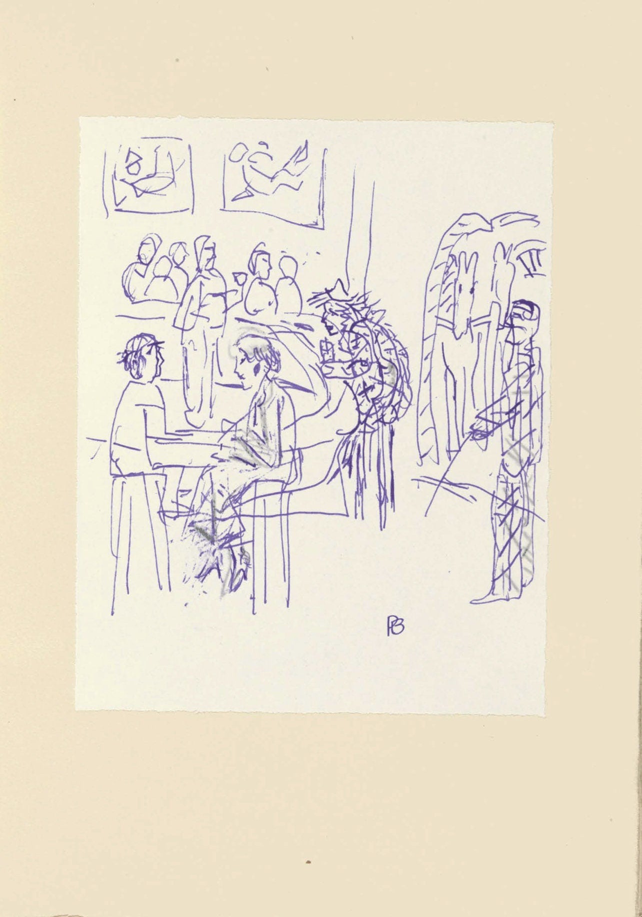 Pierre Bonnard, Composition (Terrasse 54), Pierre Bonnard Correspondences, Limited Edition Lithograph