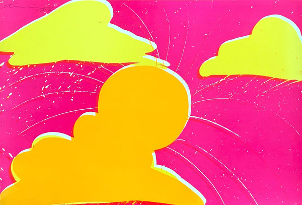 Walasse Ting 丁雄泉, Coucher de soleil du sud, Limited Edition Lithograph