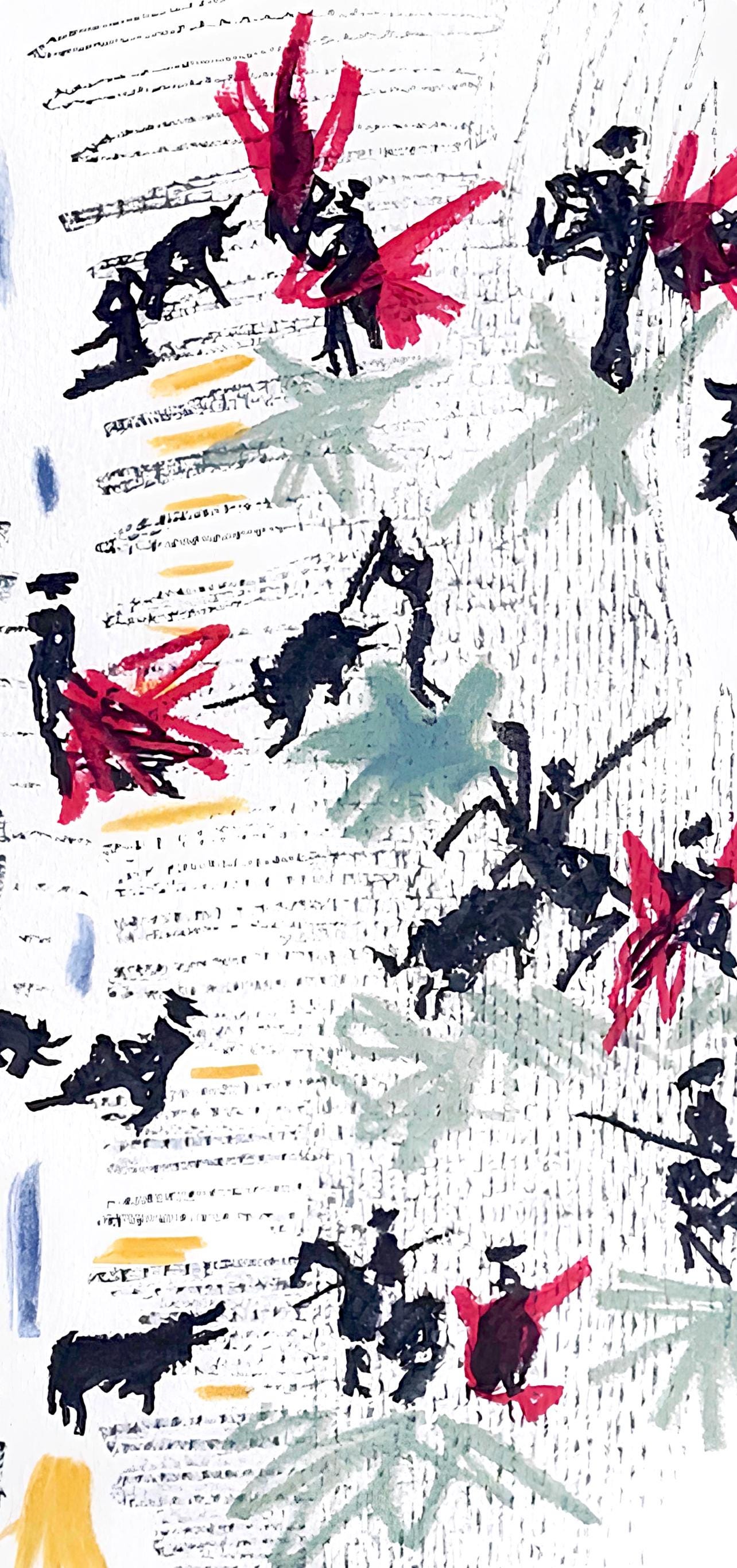 Pablo Picasso, Composition, Chant funèbre pour Ignacio Sanchez Mejías, Limited Edition Lithograph