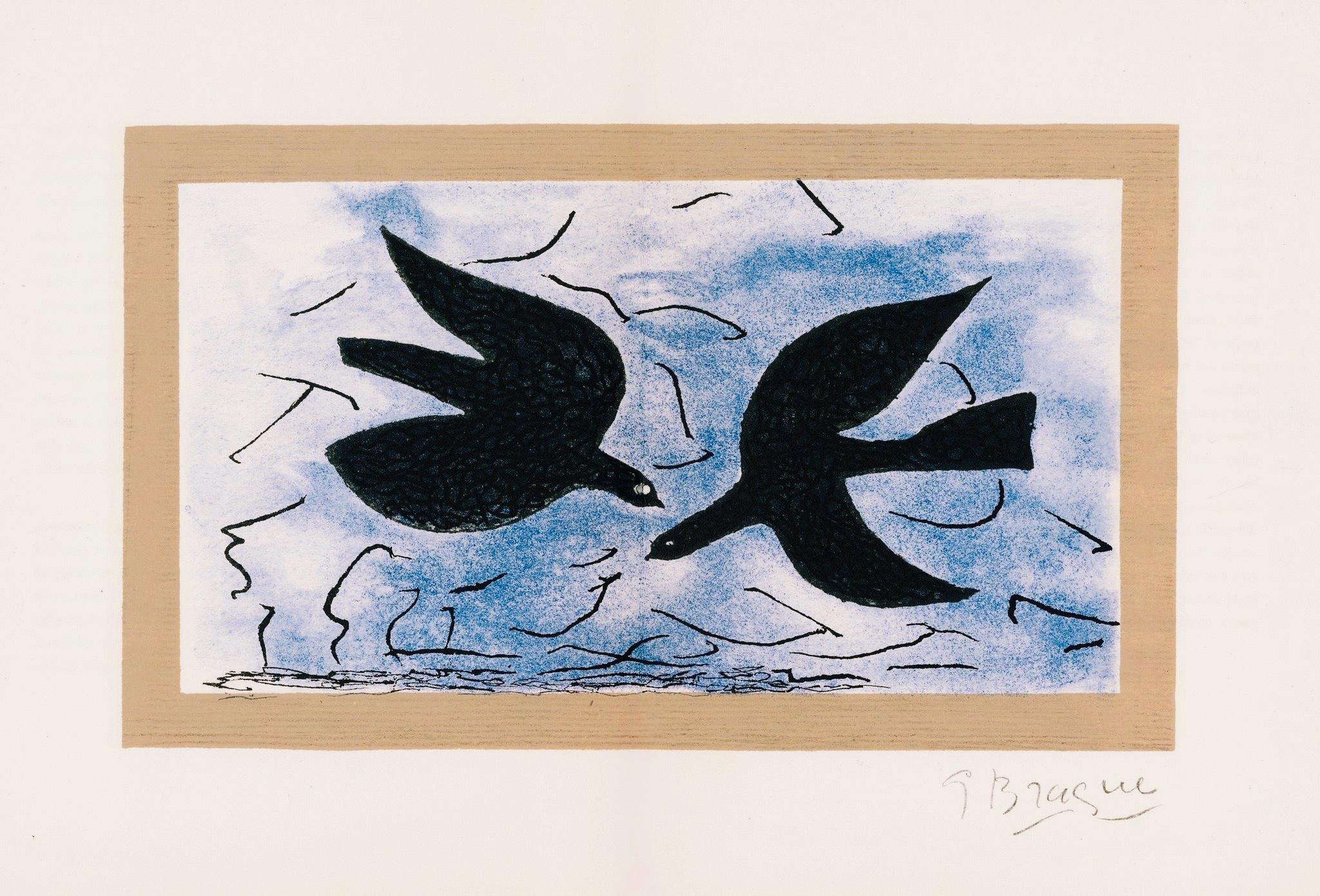 Georges Braque, Composition, Derrière le miroir, Limited Edition Lithograph