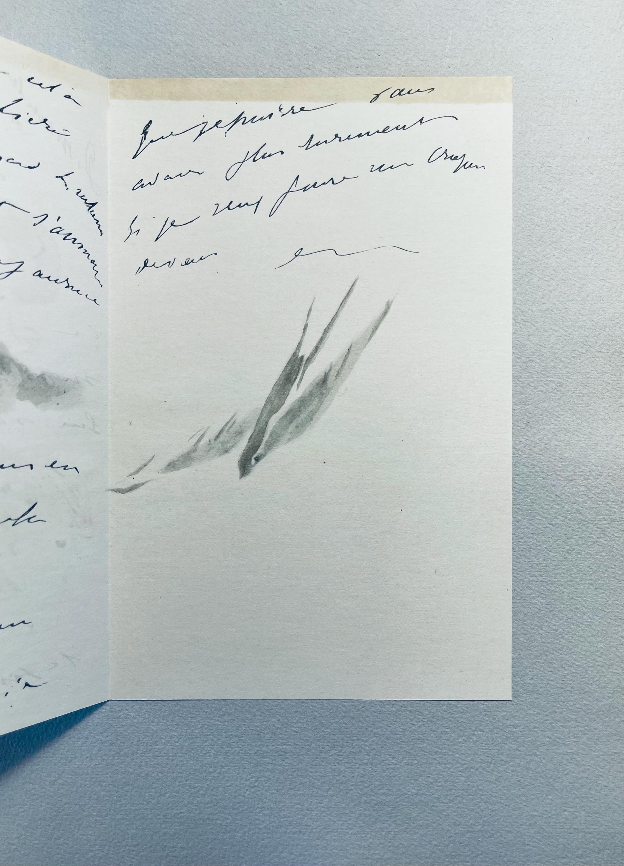 Édouard Manet, Composition, Édouard Manet, Letters with Aquarelles, Limited Edition Lithograph