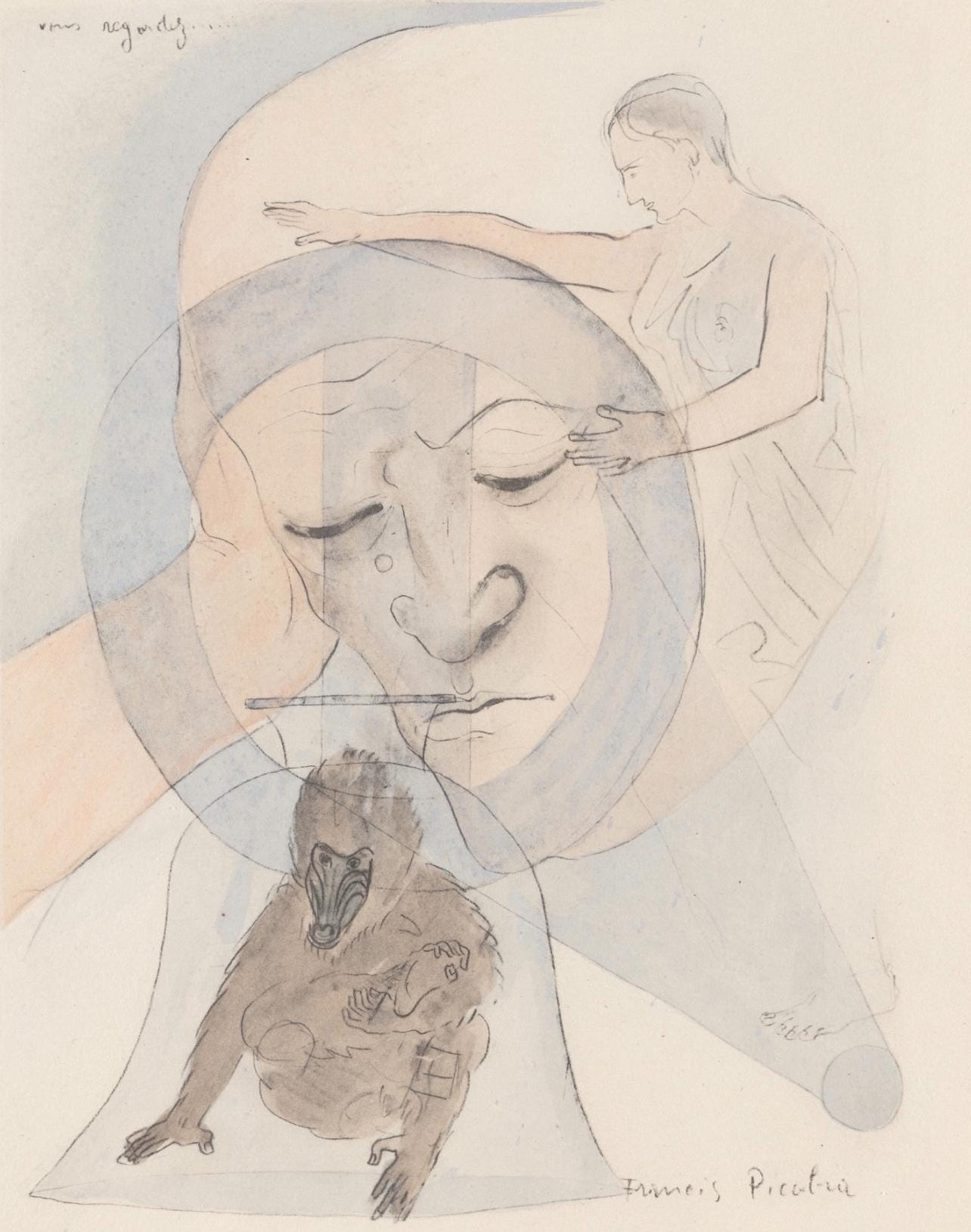 Francis Picabia, Composition, Le Peseur d'âmes (The Weigher of Souls), Limited Edition Lithograph