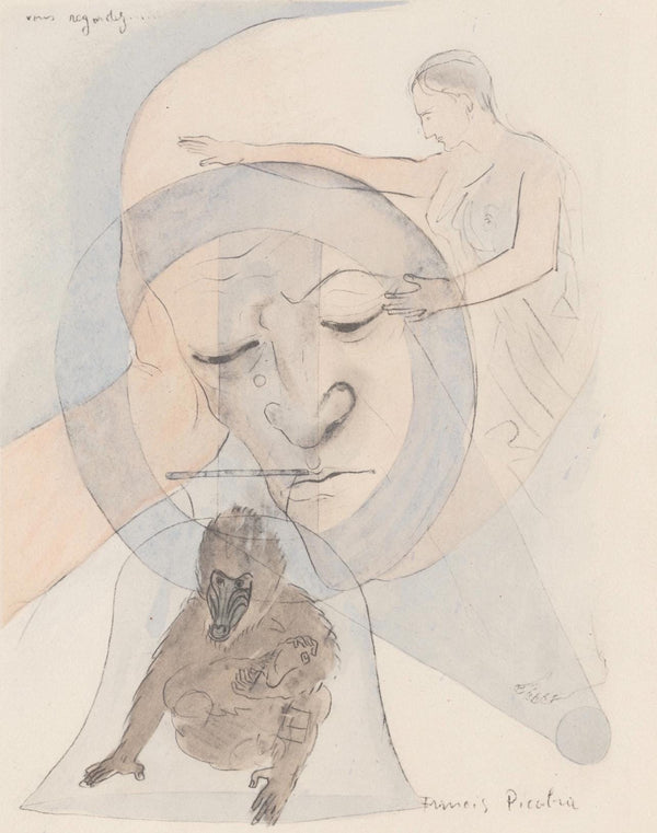 Francis Picabia, Composition, Le Peseur d'âmes (The Weigher of Souls), Limited Edition Lithograph