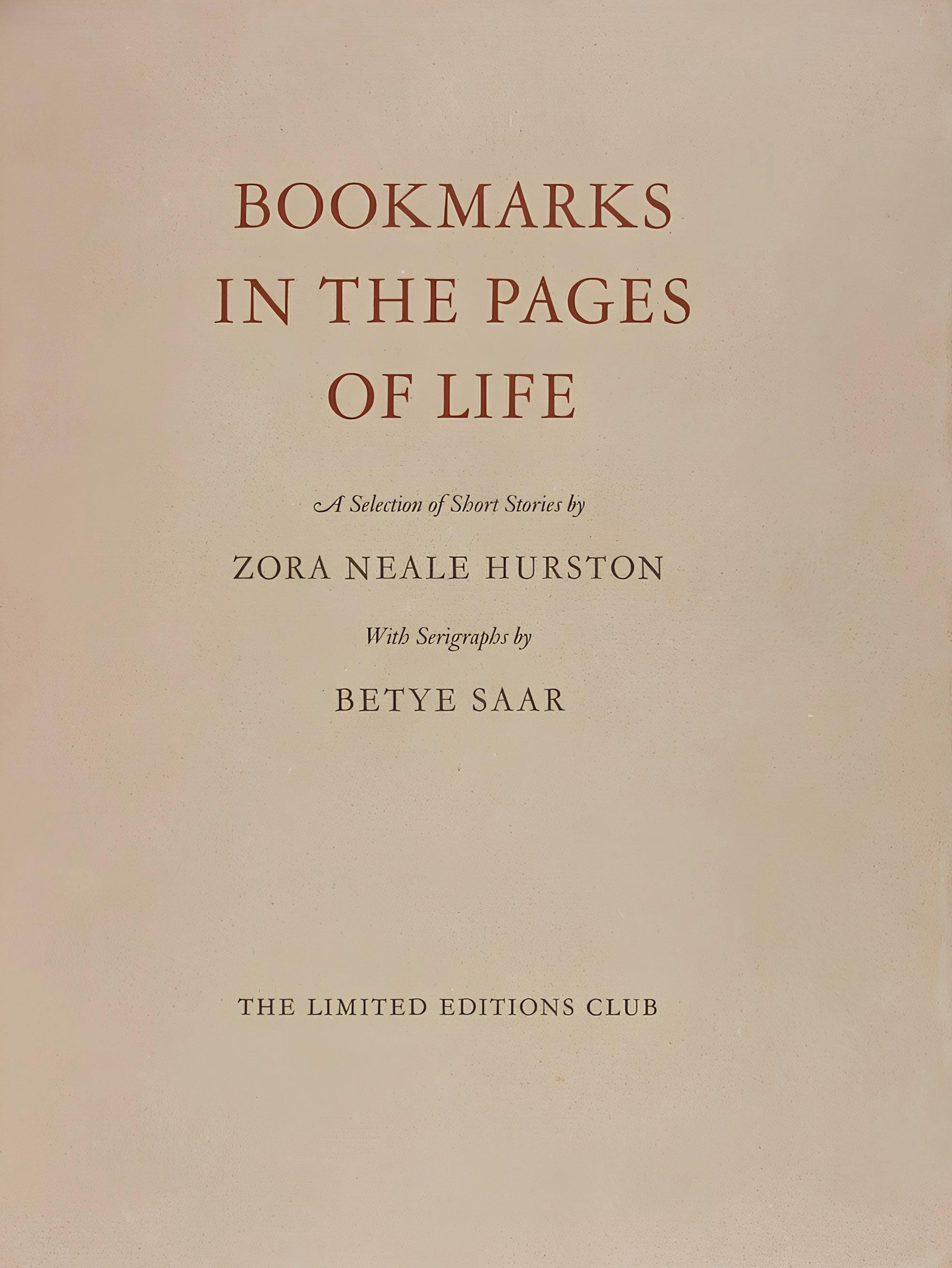 Betye Saar, High John De Conquer, Bookmarks in the Pages of Life, Limited Edition Silkscreen