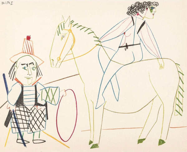 Pablo Picasso, Composition, Picasso and the Human Comedy, Verve: Revue Artistique et Littéraire, Limited Edition Lithograph