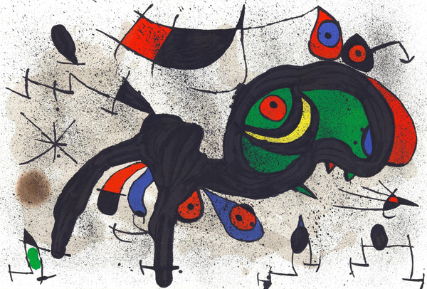Joan Miró, Composition (Cramer 145; Mourlot, 738-740), Derrière le miroir, Limited Edition Lithograph