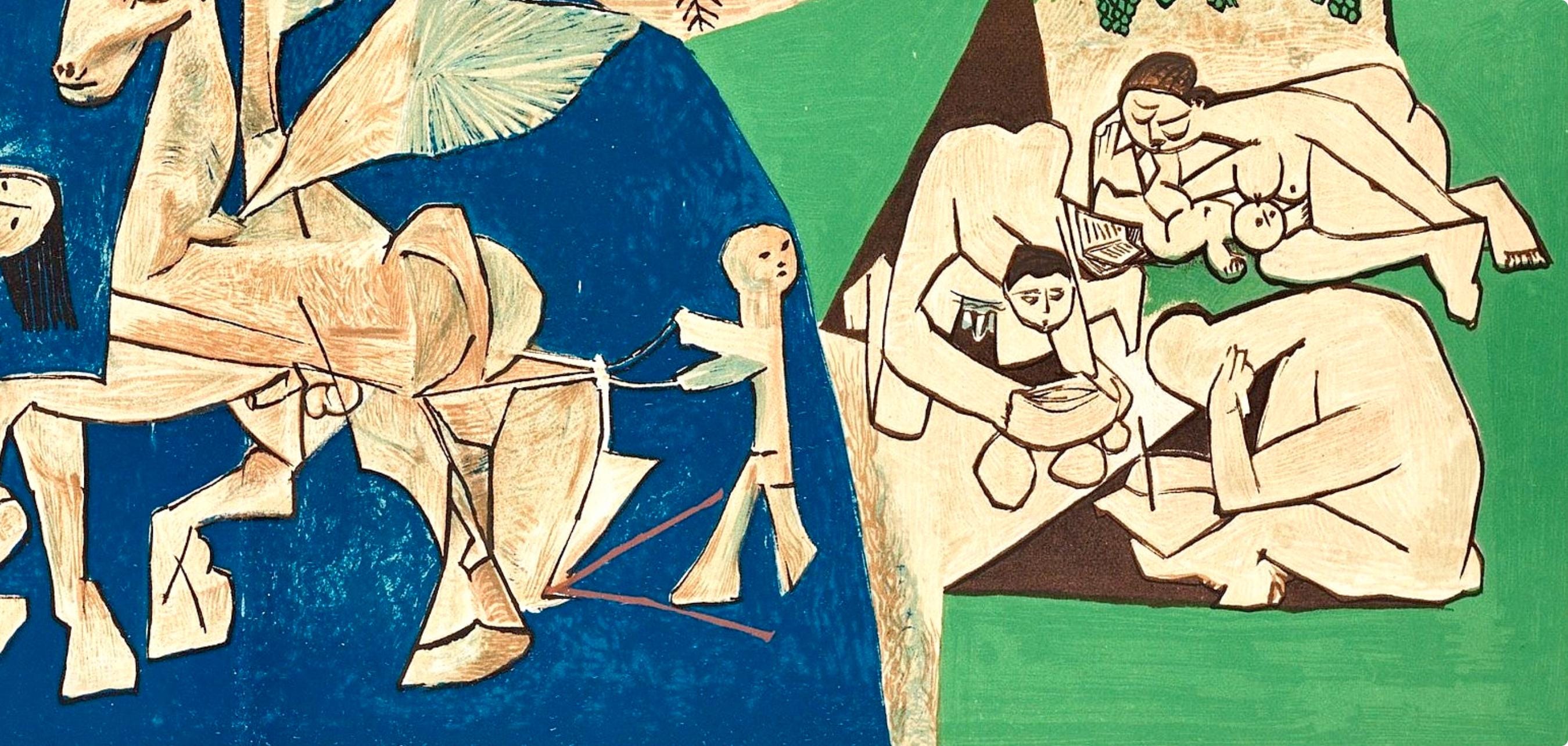 Pablo Picasso, Composition (Cramer 67; Bloch 748; Mourlot 245; Bloch, Books 66), La Guerre et la Paix, Limited Edition Lithograph