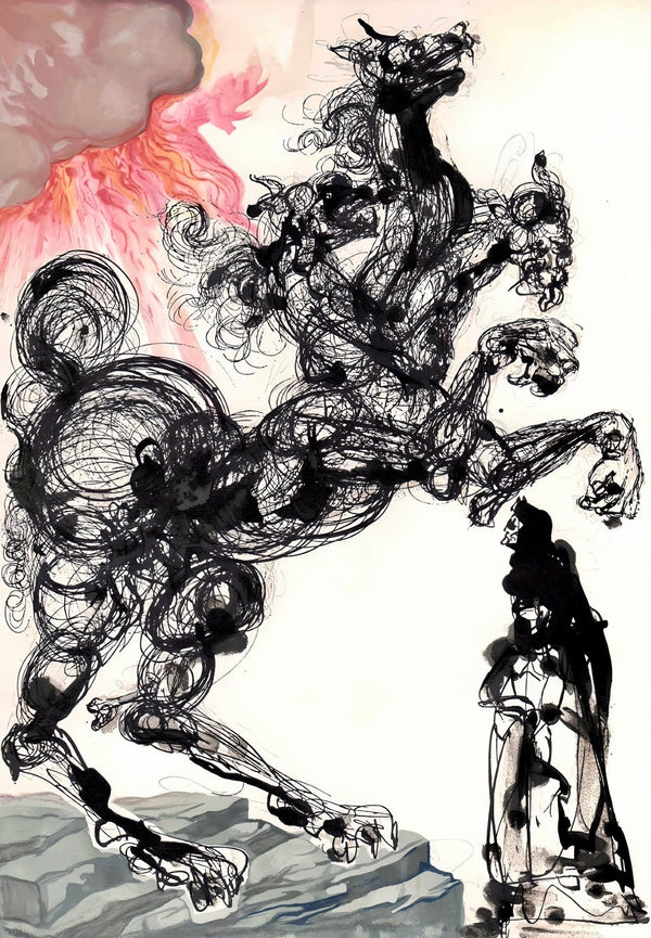 Salvador Dali, Cerberus (Michler/Löpsinger 1039-1138; Field 189-200), La Divine Comédie, Limited Edition Woodcut