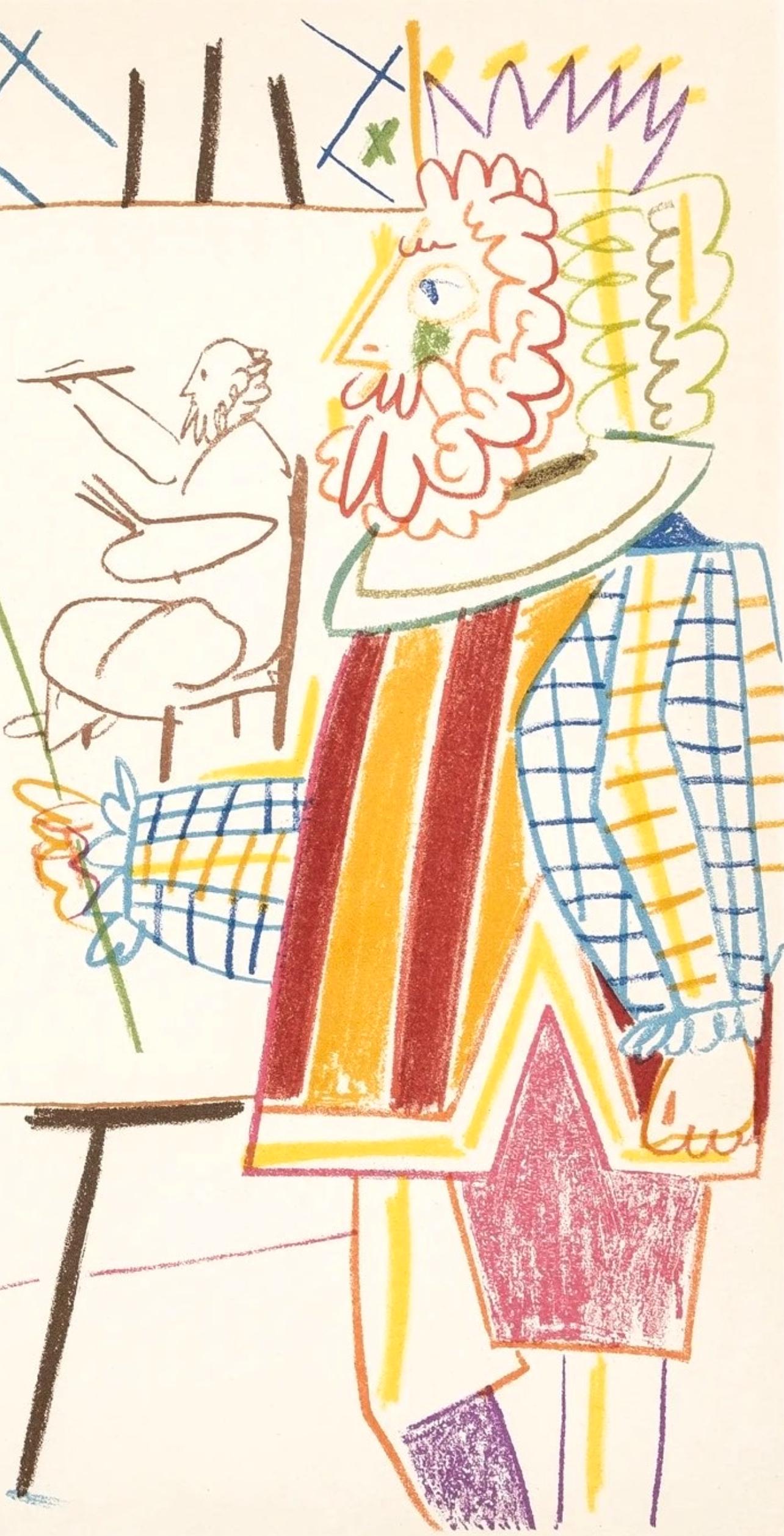 Pablo Picasso, Composition, Picasso and the Human Comedy, Verve: Revue Artistique et Littéraire, Limited Edition Lithograph