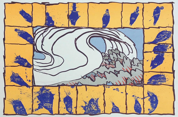 Pierre Alechinsky, Composition, Derrière le miroir, Limited Edition Lithograph