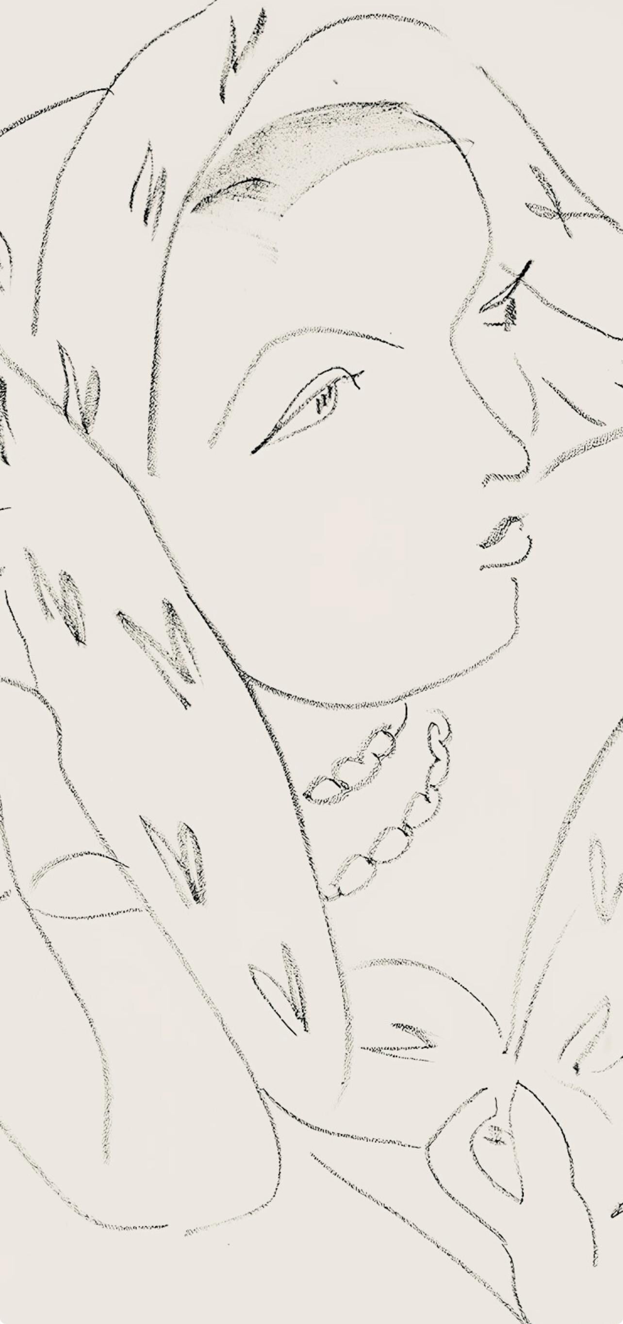 Henri Matisse, Série L, var. 16 (Duthuit 9), Henri Matisse, Dessins, Thèmes et variations, Limited Edition Lithograph