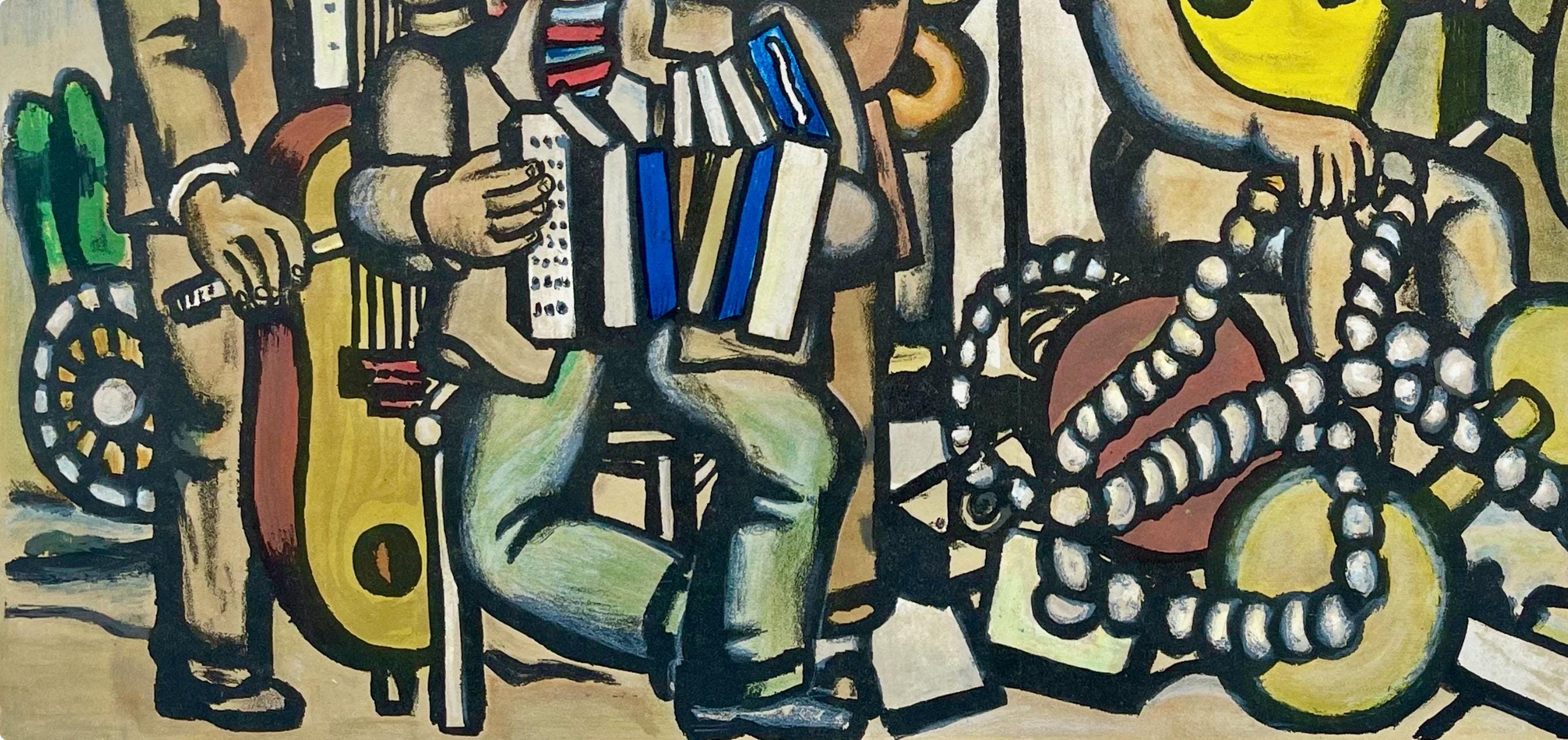 Fernand Léger, Composition, Derrière le miroir, Limited Edition Lithograph