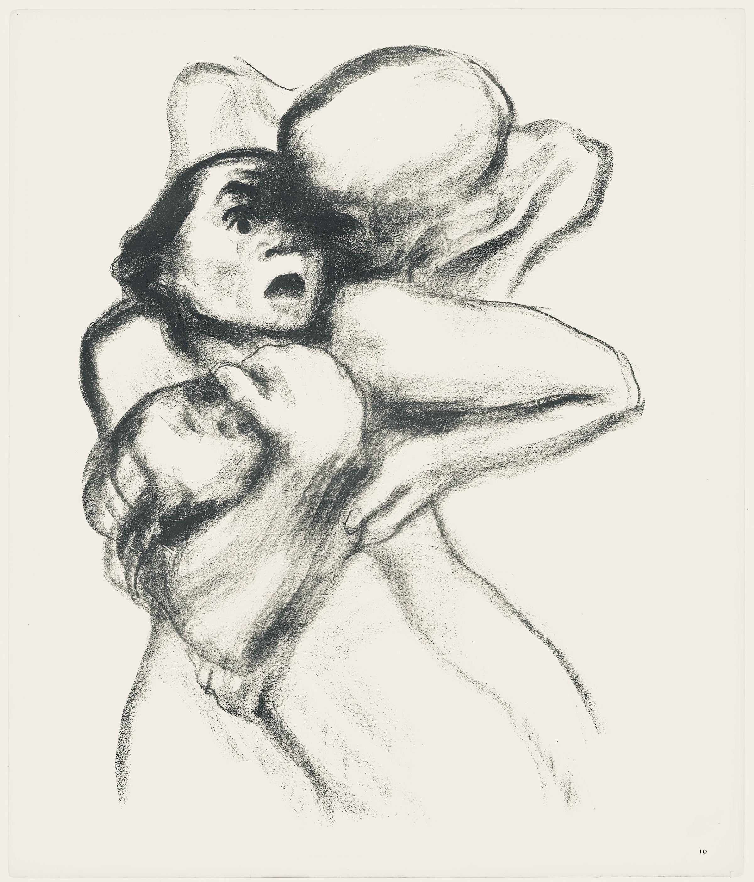 Käthe Kollwitz, Death Seizes a Woman (Tod packt eine Frau), Limited Edition Lithograph