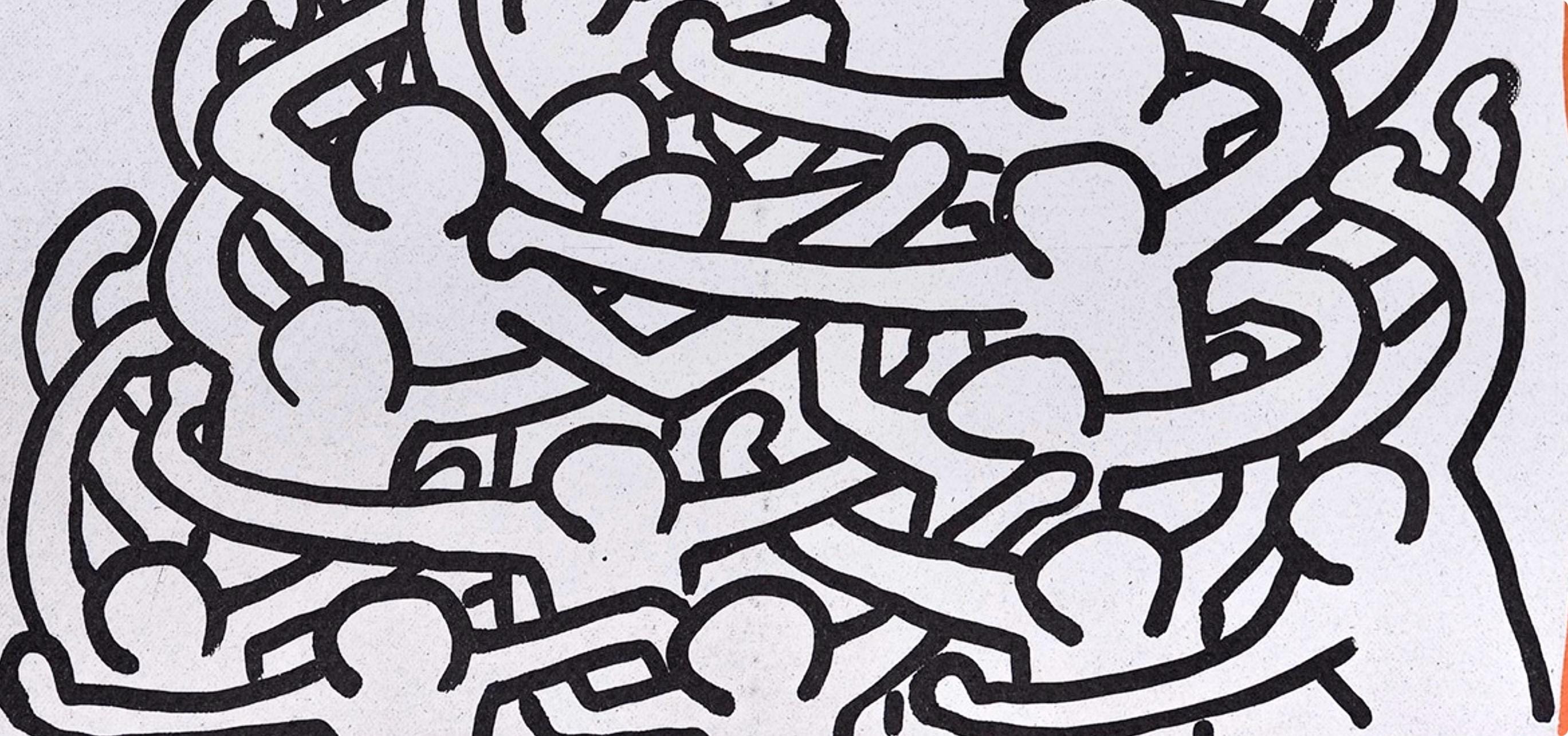 Keith Haring, Composition, Against All Odds, Limited Edition Lithograph
