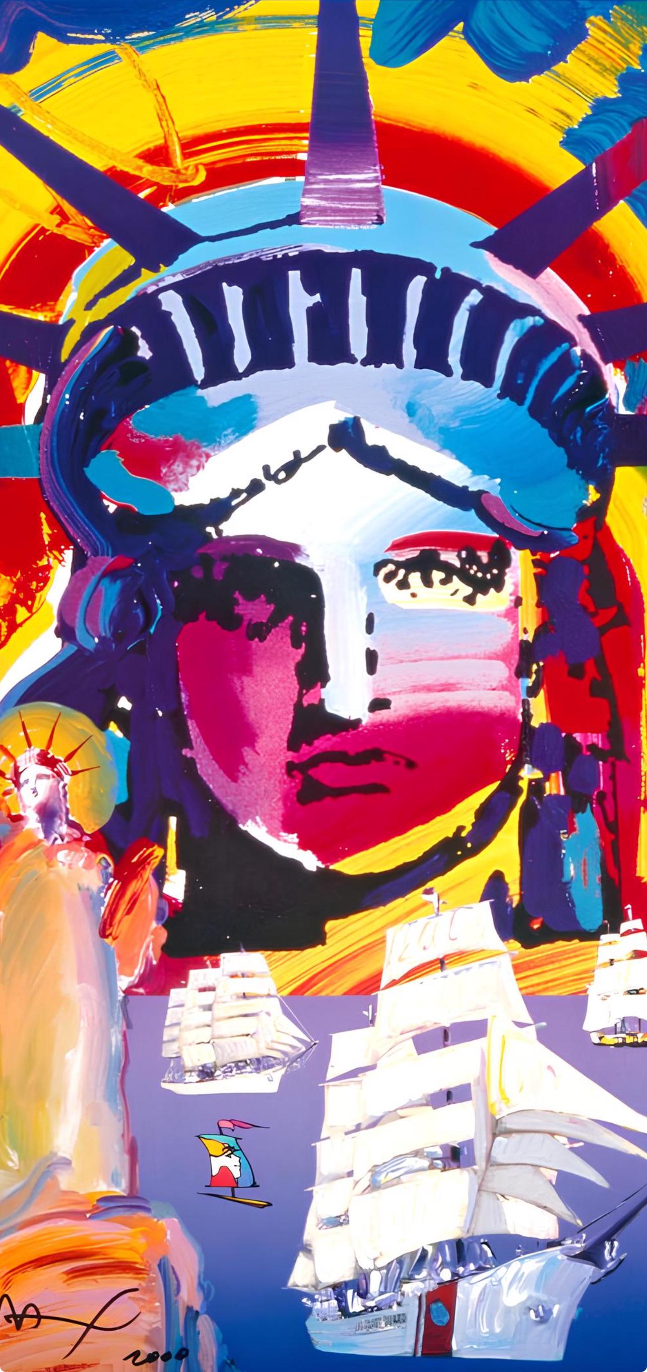 Peter Max, Summer Storm, 2000, Hand Signed, Official Edition Offset Lithograph