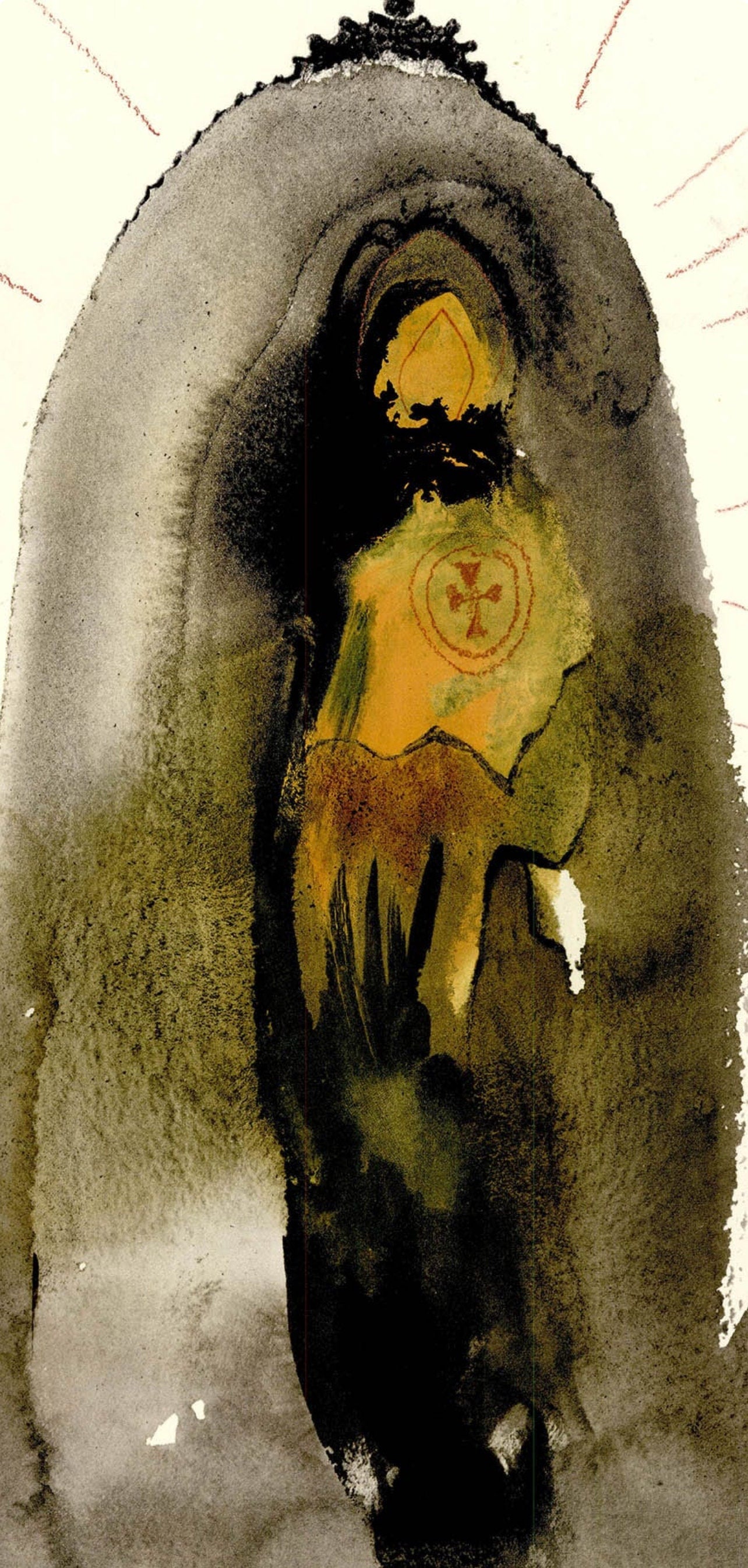 Salvador Dali, Composition (Michler/Löpsinger 1600; Field 69-3), Biblia Sacra, Limited Edition Lithograph