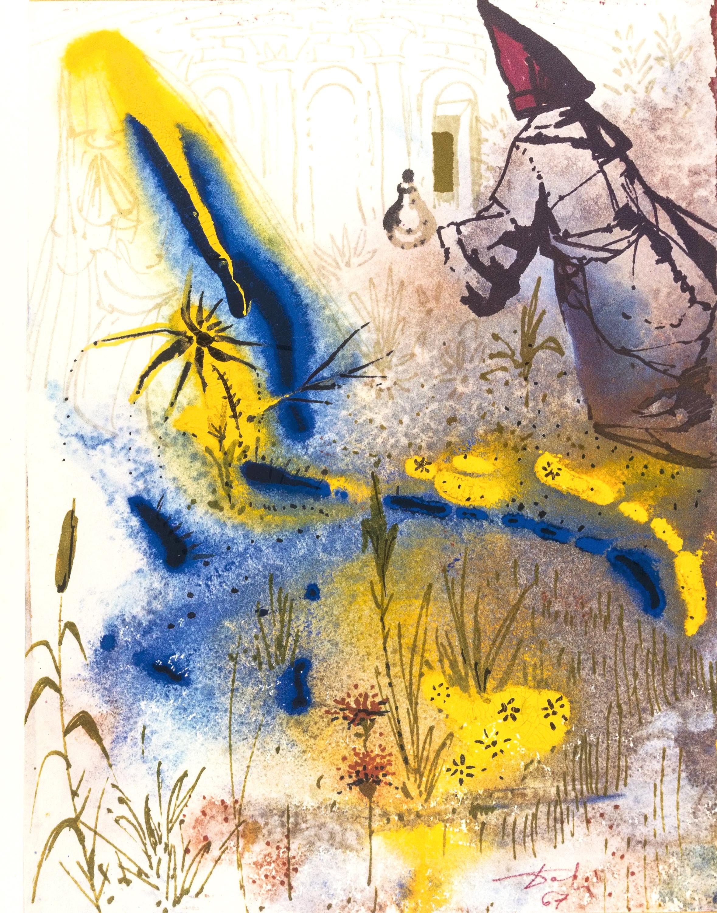 Salvador Dali, Composition (Michler/Löpsinger 1601), Romeo e Giulietta, Limited Edition Lithograph and Silkscreen