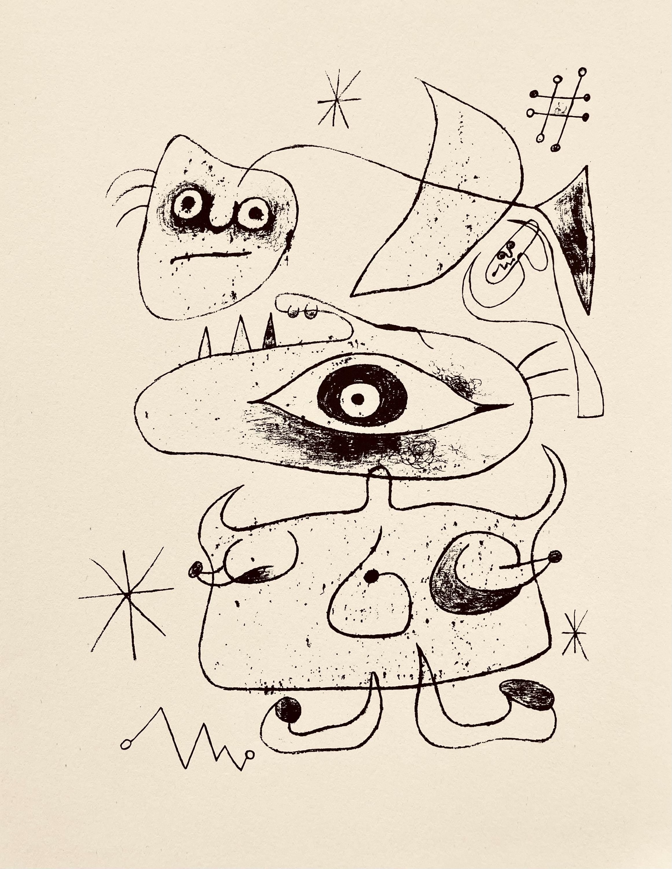 Joan Miró, Composition, The Prints of Joan Miro, Limited Edition Etching