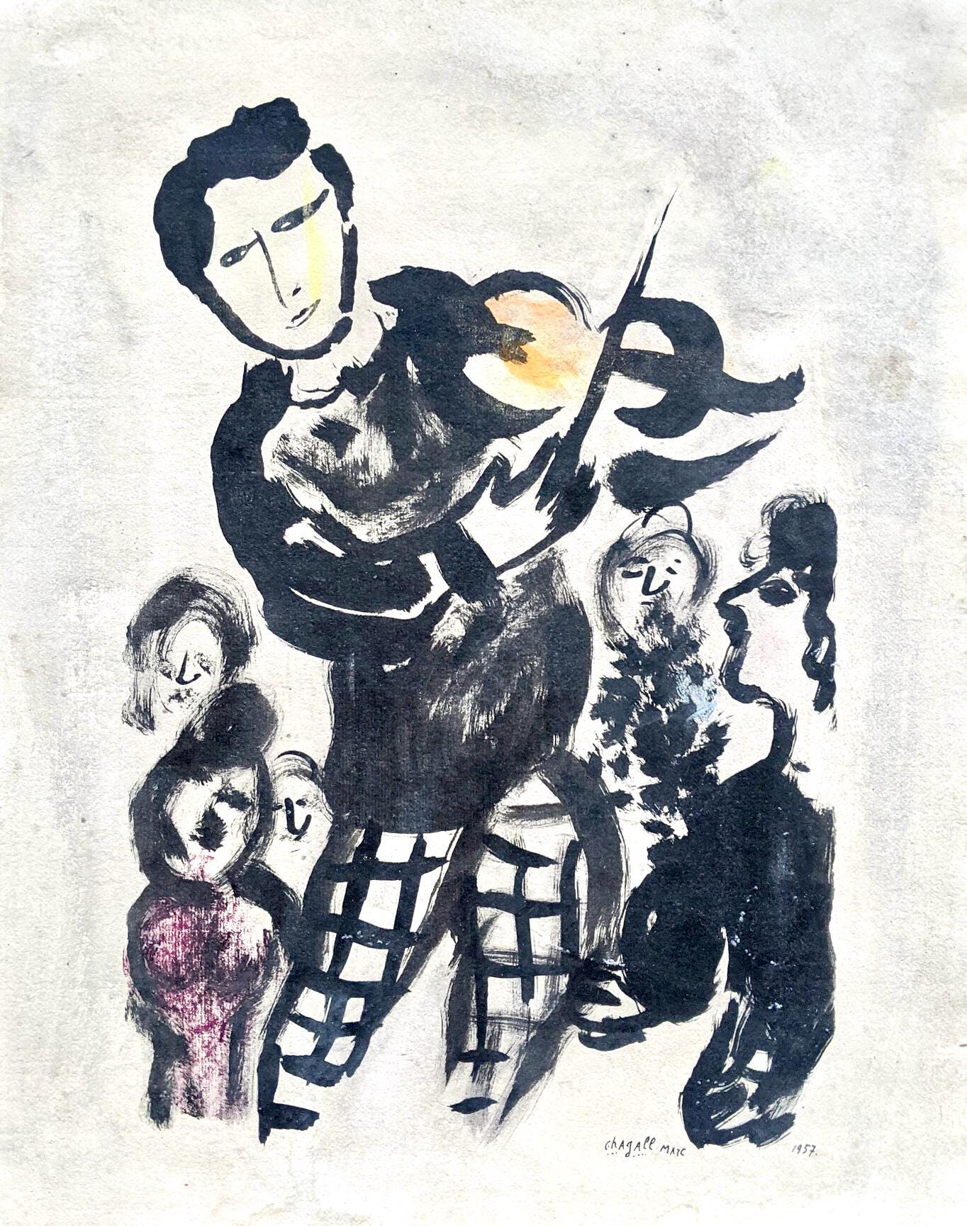 Marc Chagall, Composition, Couleur amour, Limited Edition Lithograph