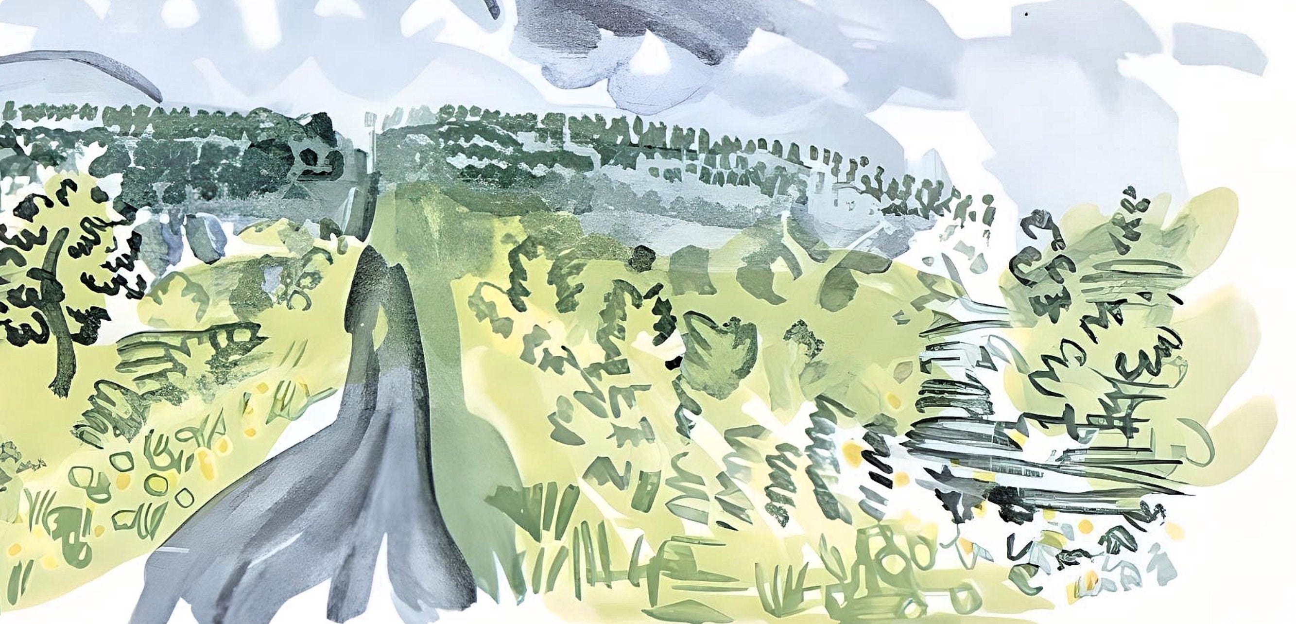 Raoul Dufy, Village de France, Vacances forcées