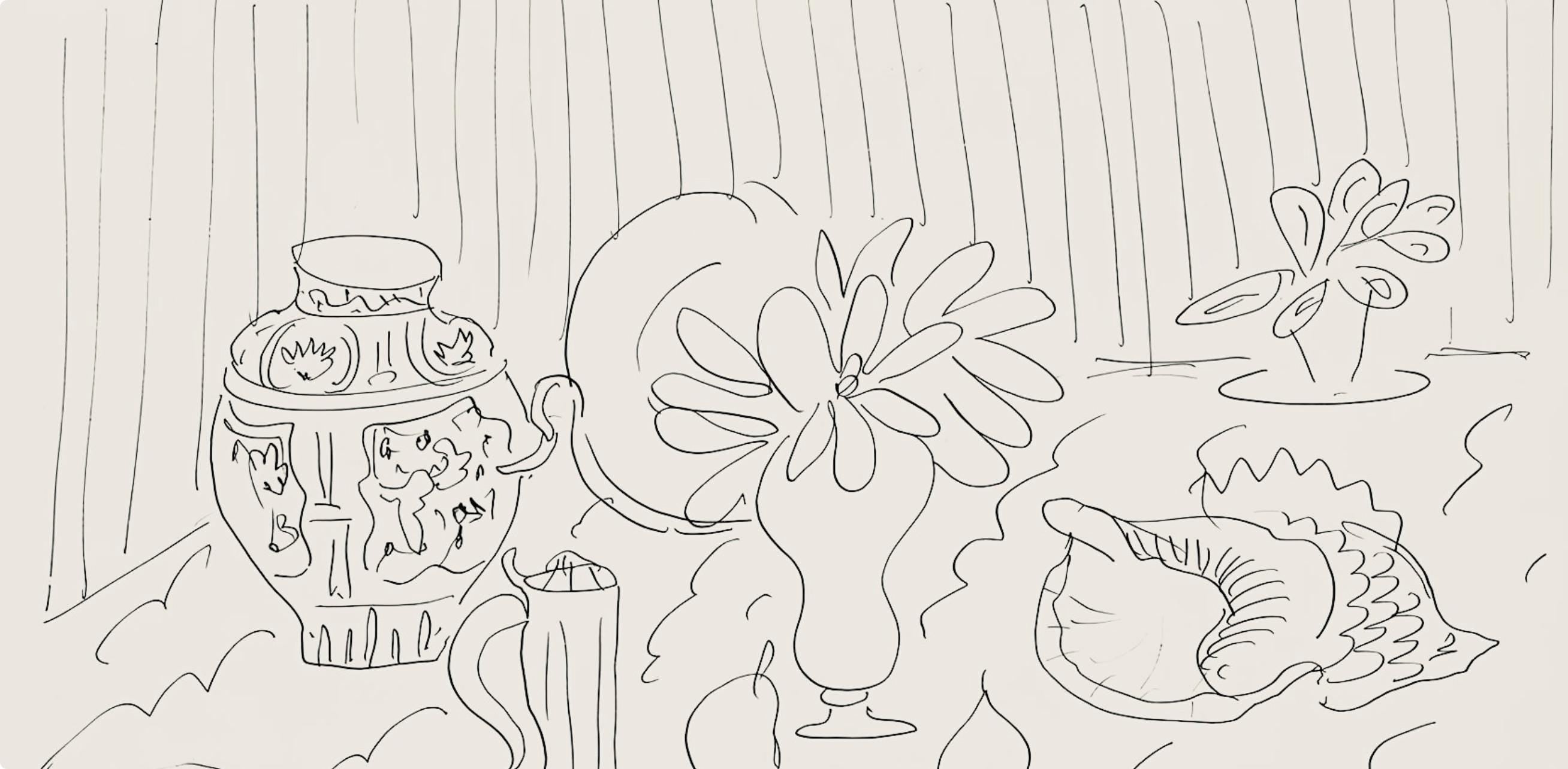 Henri Matisse, Série G, var. 1 (Duthuit 9), Henri Matisse, Dessins, Thèmes et variations, Limited Edition Lithograph