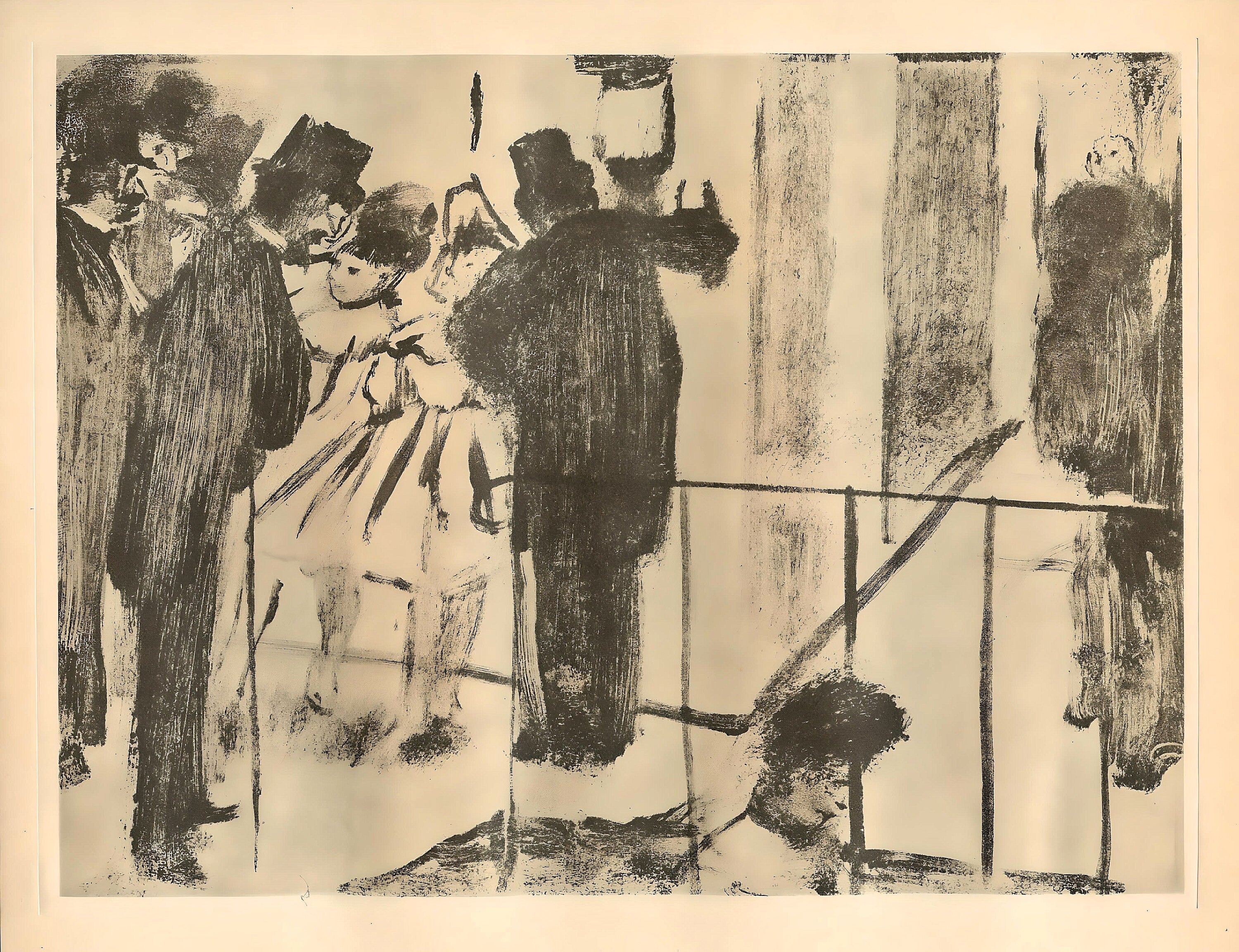 Edgar Degas, Famille Cardinal, E. Degas Monotypes, Limited Edition Monotype
