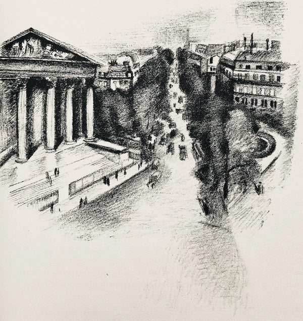 Robert Delaunay, La Madeleine et les Boulevard (Habasque 720-728), Allo! Paris!, Limited Edition Lithograph