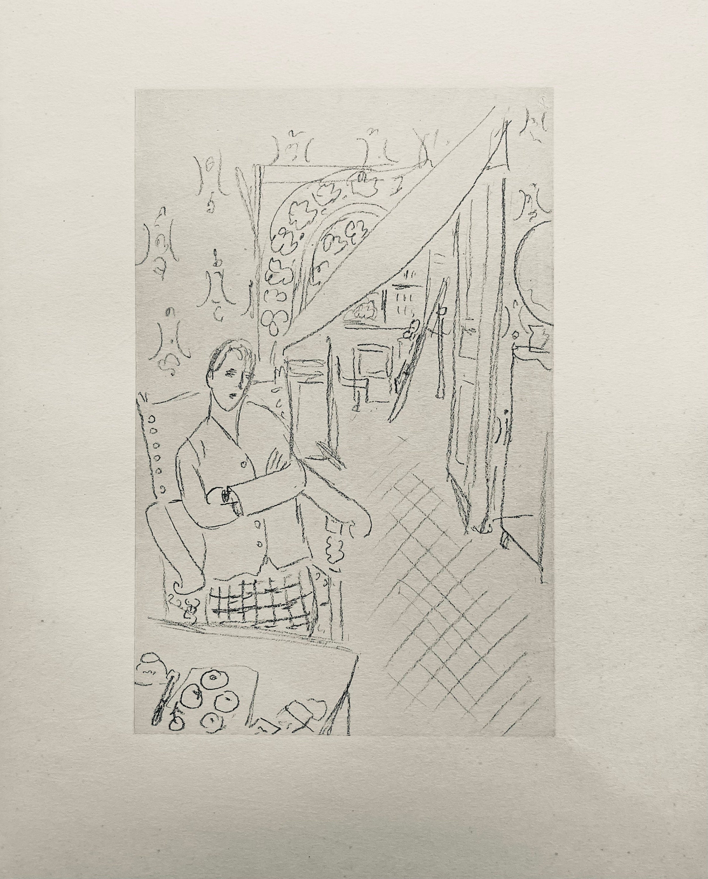 Henri Matisse, Composition (Dutel 3), Dessins de Henri-Matisse, Limited Edition Lithograph