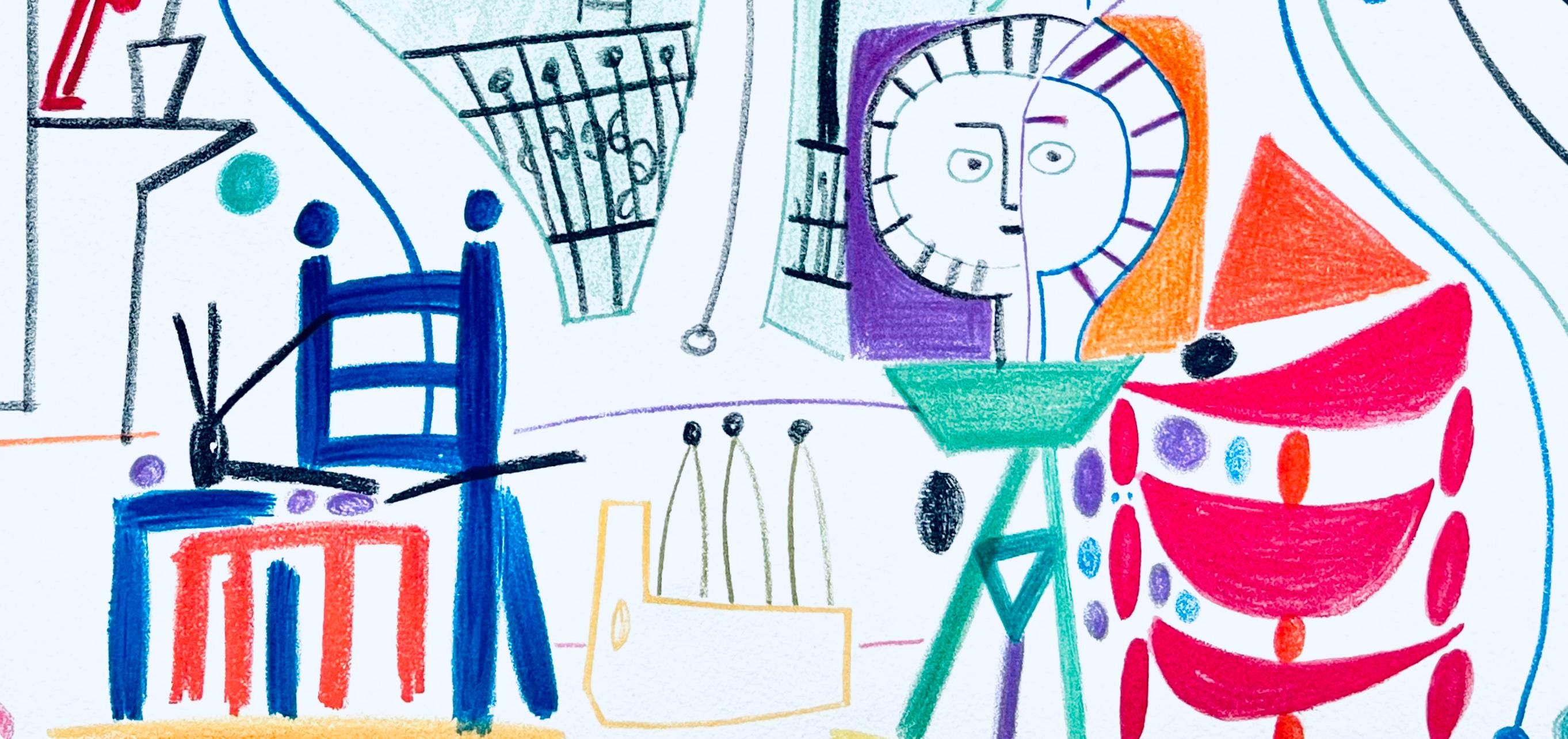 Pablo Picasso, Composition (Cramer 101), Carnet de la Californie, Limited Edition Lithograph