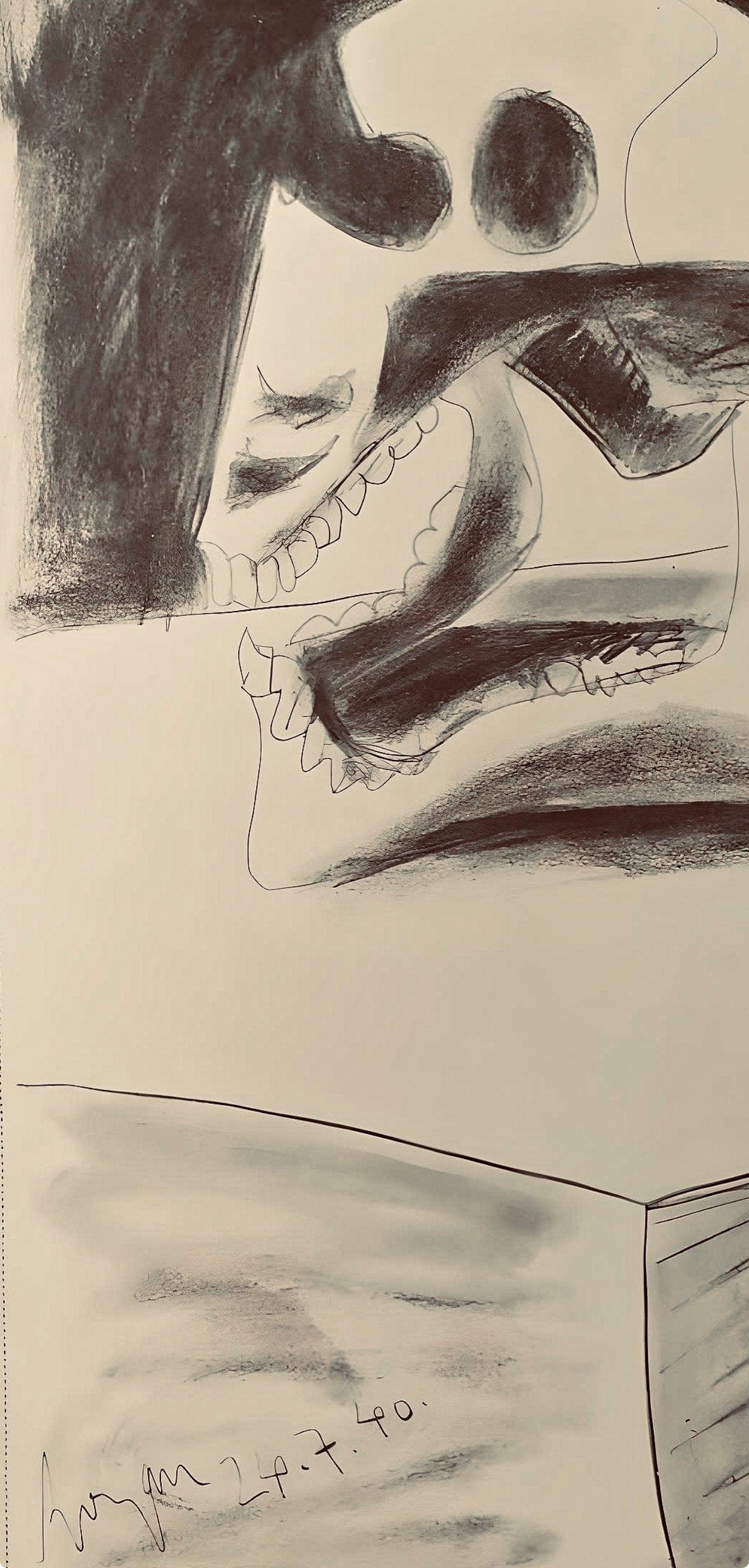Pablo Picasso, Composition, Carnet de dessins de Picasso, Cahiers d’Art, Limited Edition Lithograph