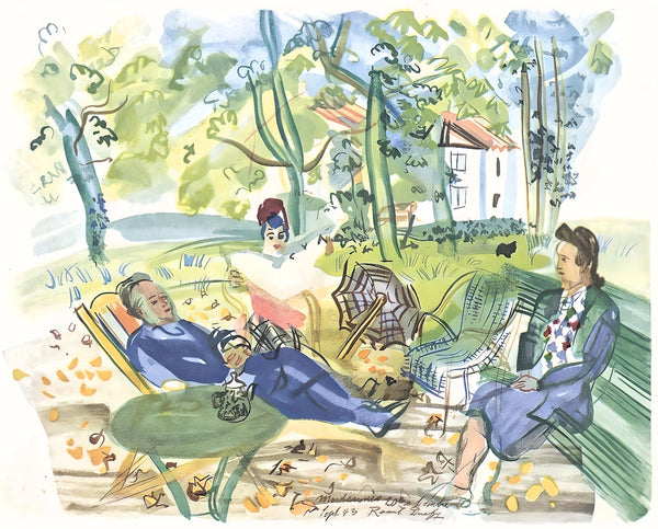 Raoul Dufy, Dans le jardin de Montsaunès, Vacances forcées