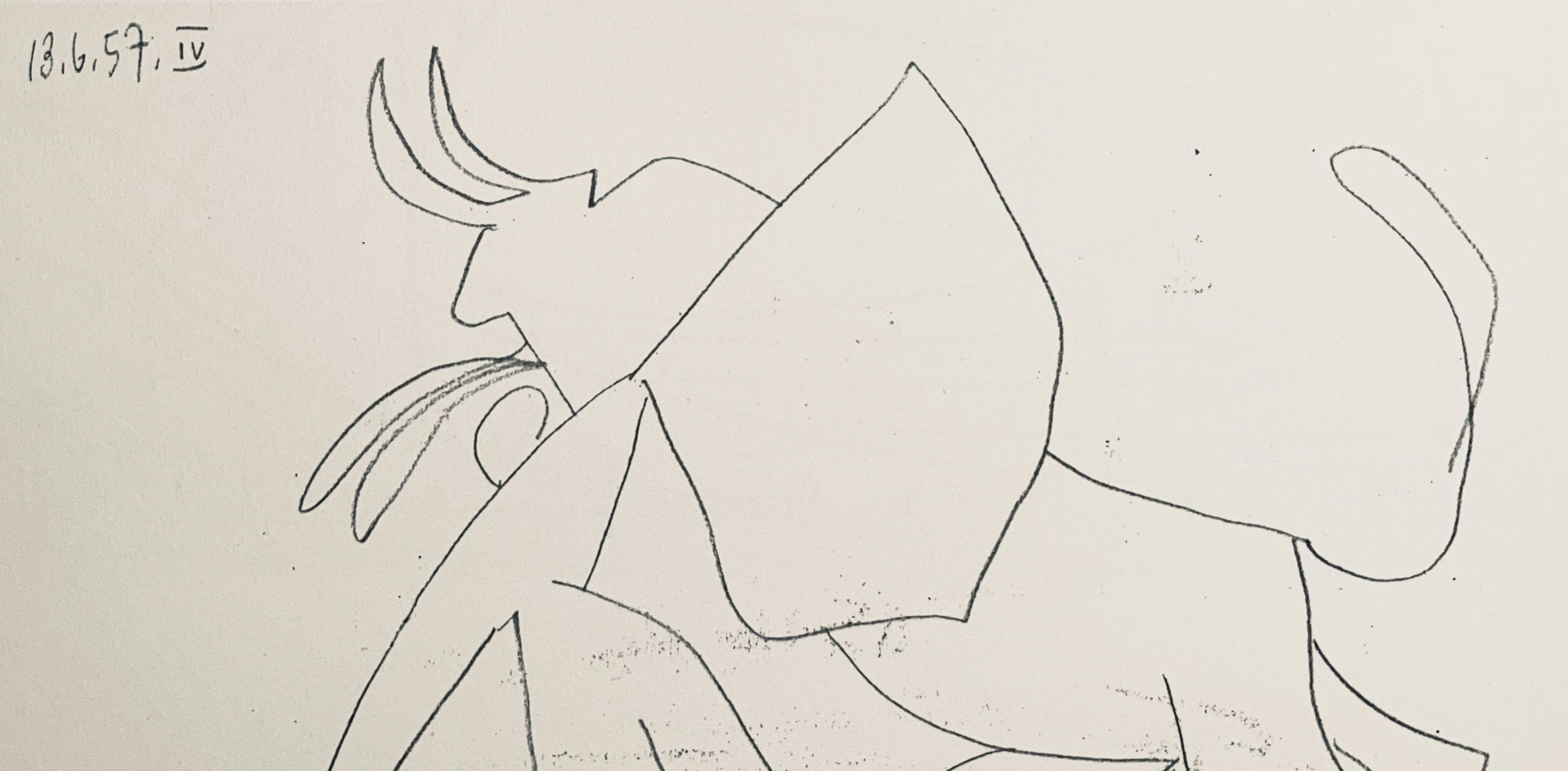 Pablo Picasso, Composition (Bloch 1276; Czwiklitzer 23), Toros y Toreros, Limited Edition Lithograph